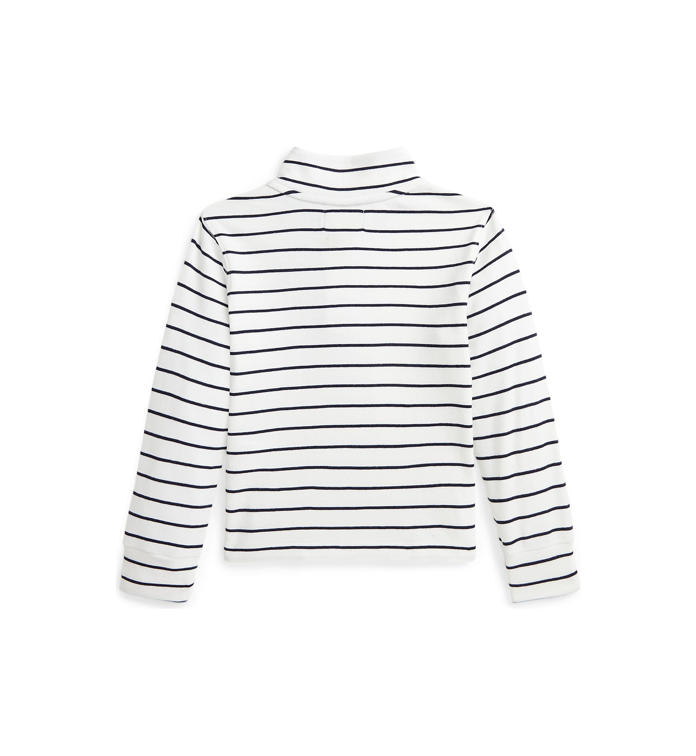 Boys 2-7 Striped Cotton Quarter-Zip Pullover