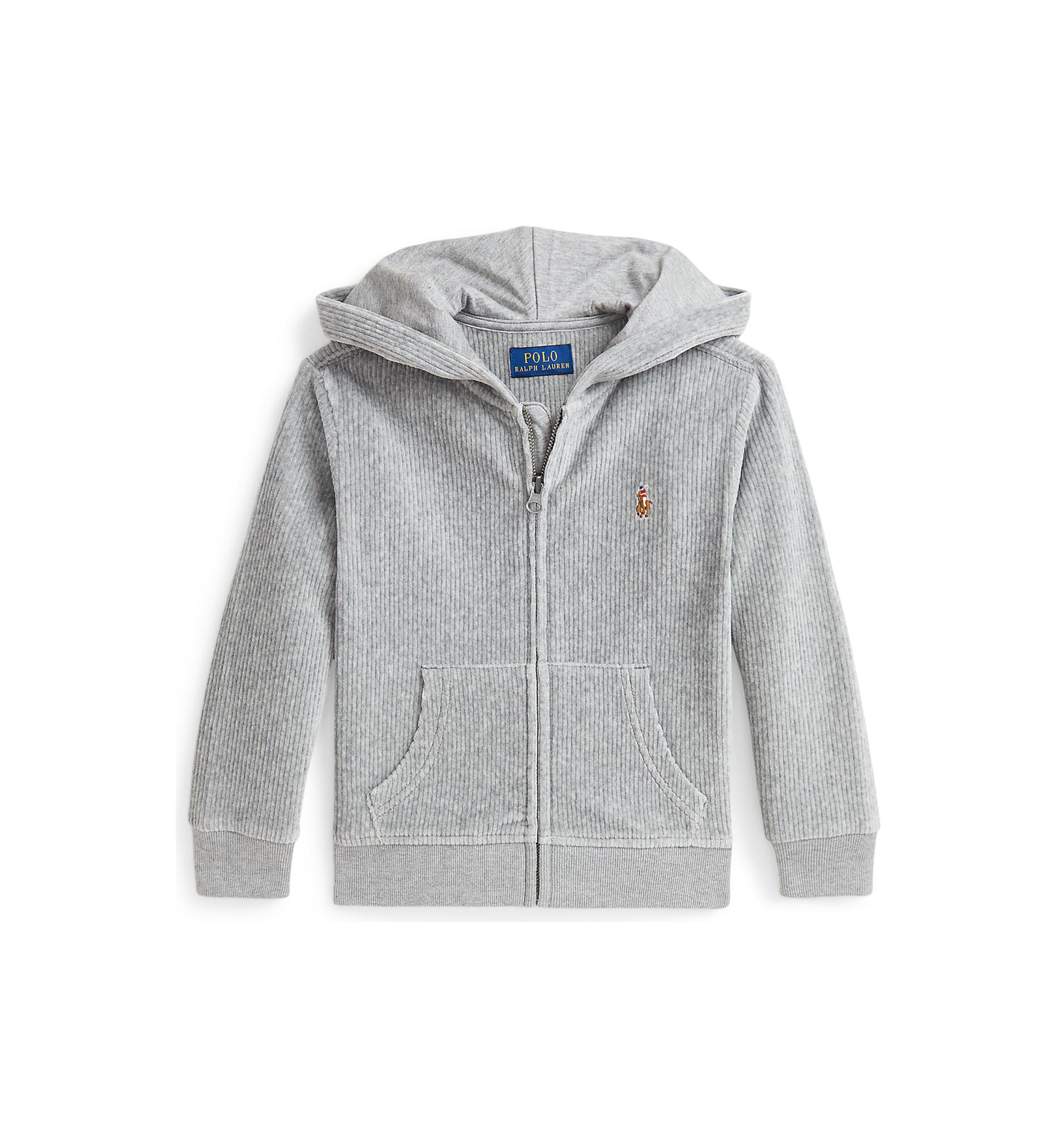 Boys 2-7 Knit Corduroy Full Zip Hoodie