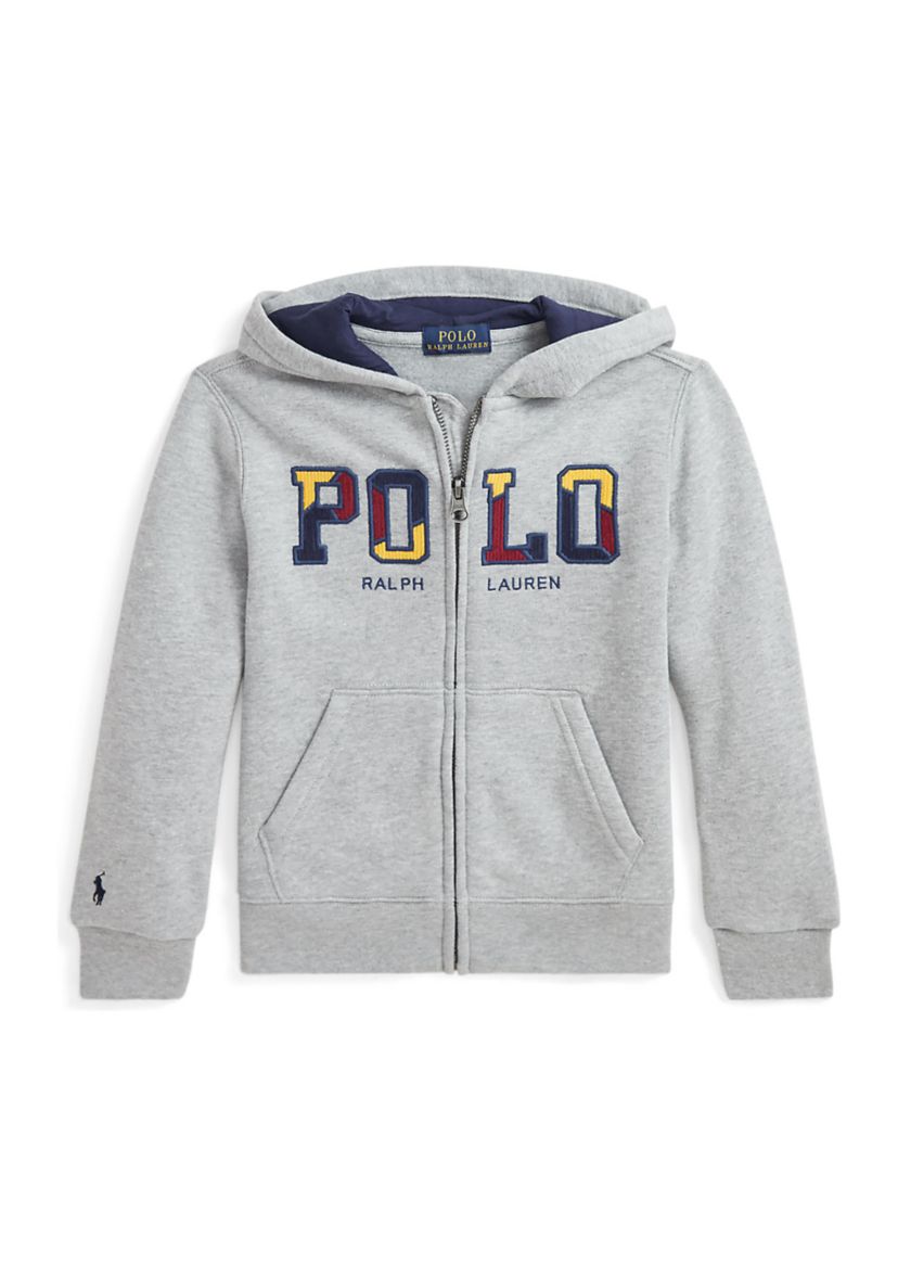 Boys 2-7 Corduroy Logo Fleece Full Zip Hoodie