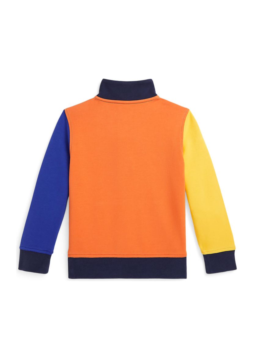 Boys 2-7 Color Blocked Double Knit Sweatshirt