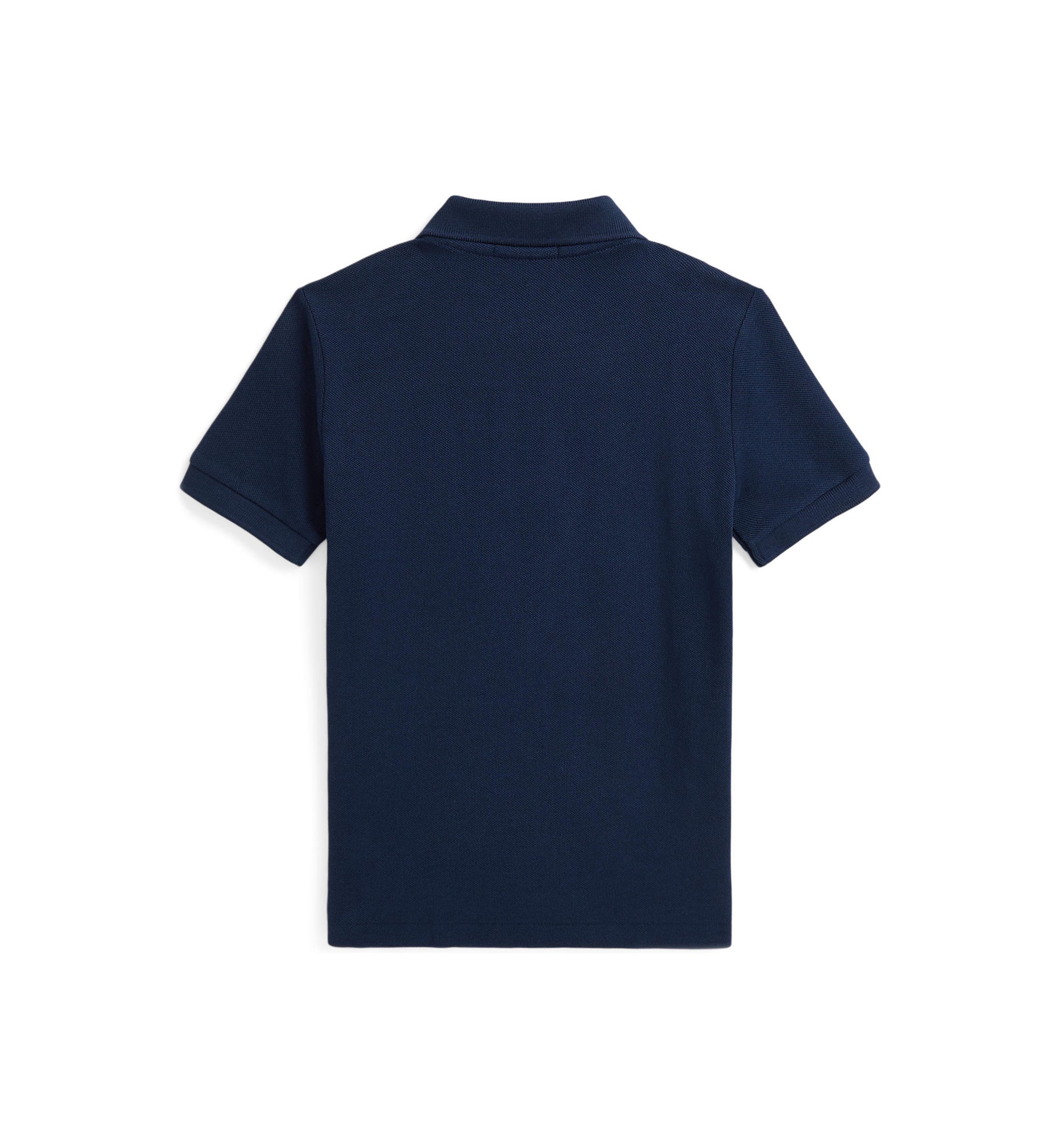 Boys 2-7 Cotton Mesh Letterman Polo Shirt