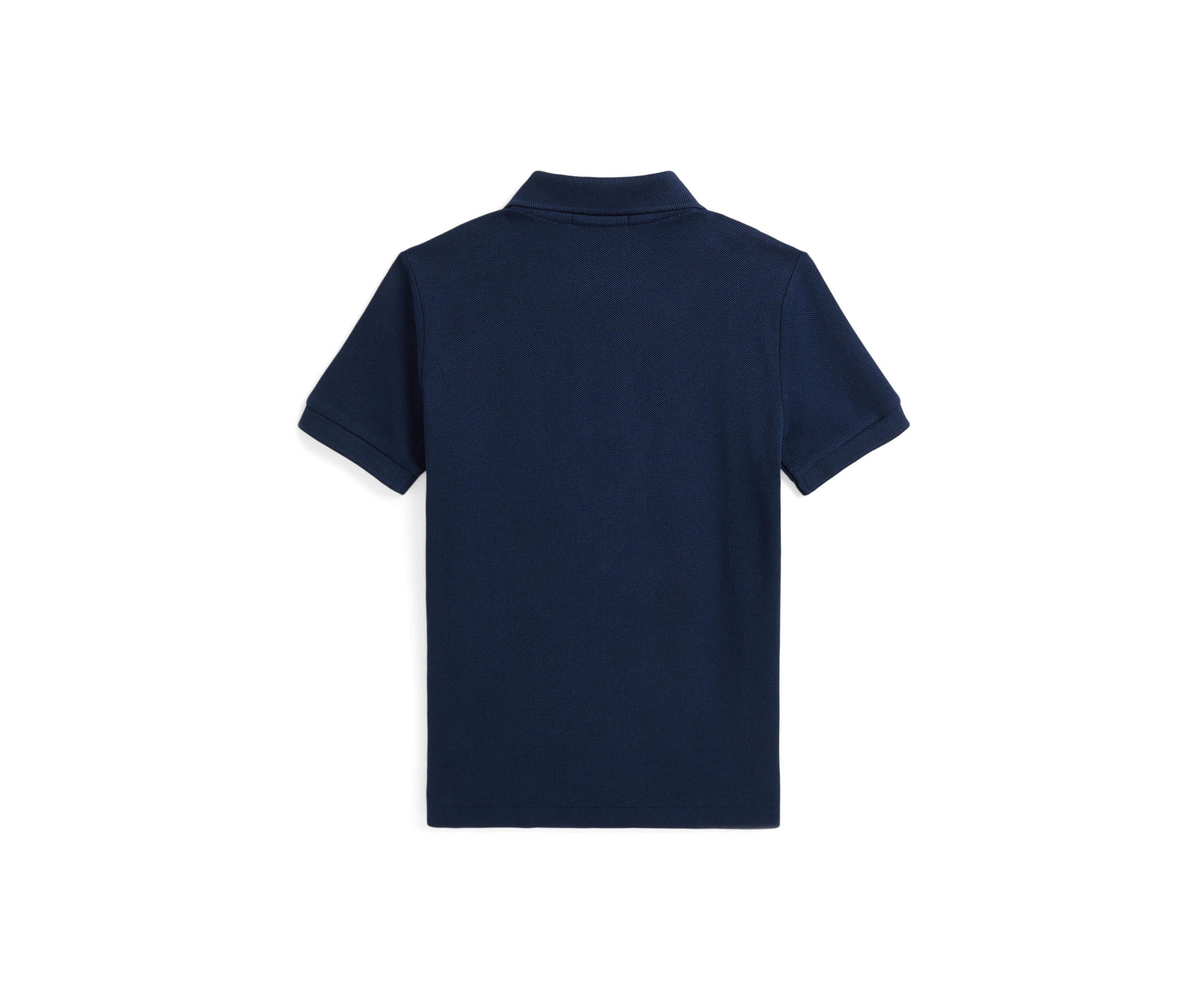 Boys 2-7 Cotton Mesh Letterman Polo Shirt