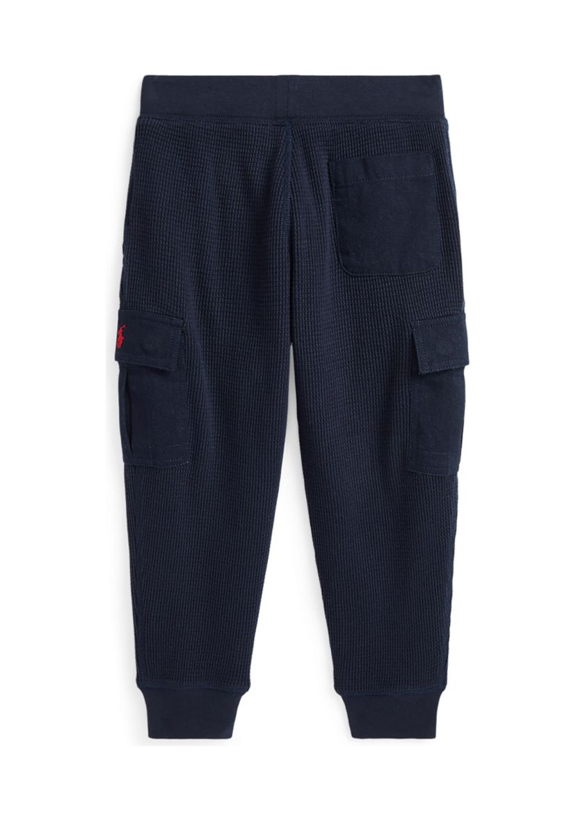 Boys 2-7 Waffle Knit Cotton Cargo Jogger Pants
