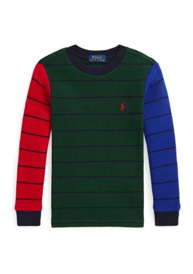 Boys 2-7 Color Blocked Double Knit Sweatshirt