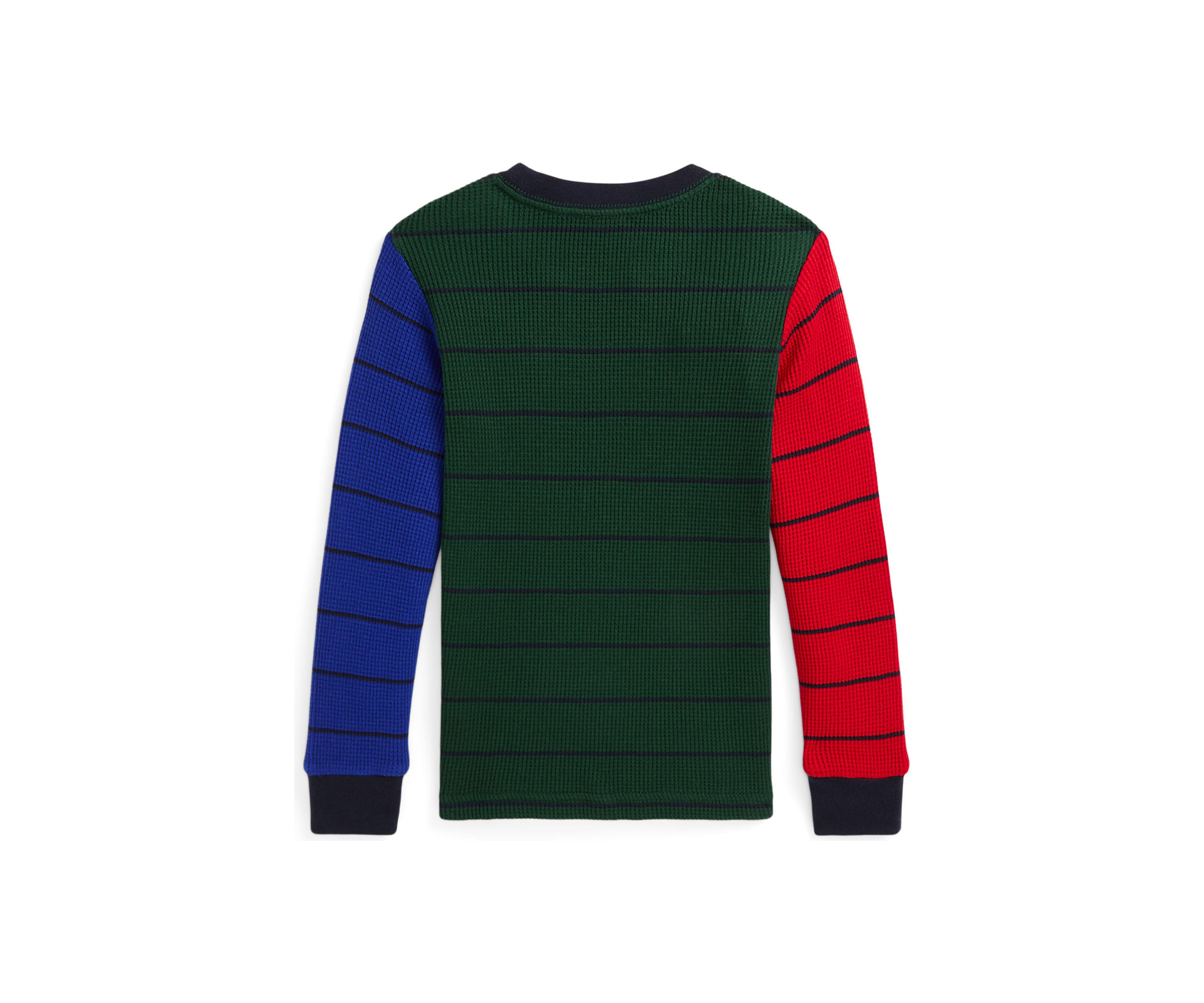 Boys 2-7 Waffle Knit Cotton Long Sleeve T-Shirt