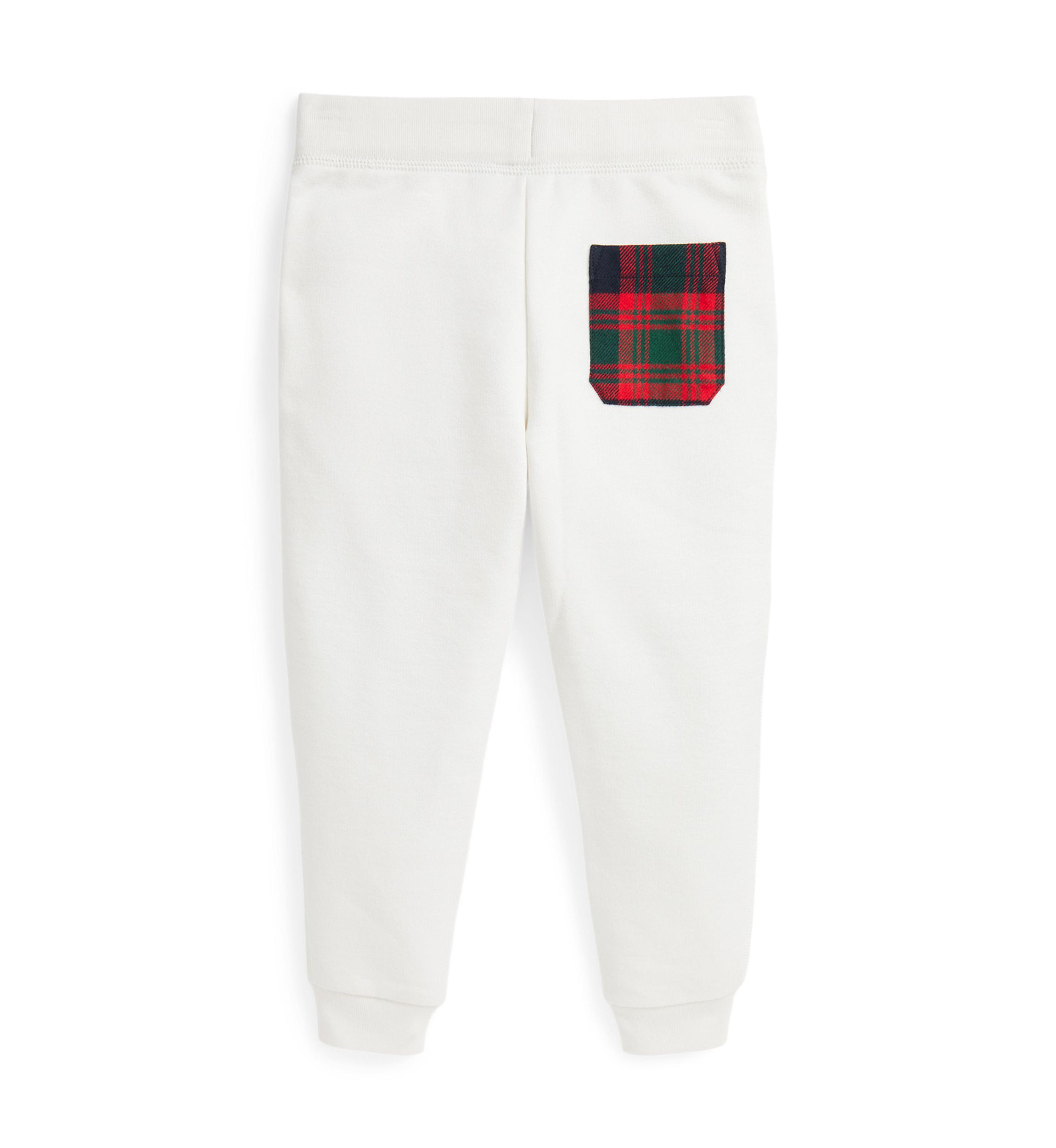 Boys 2-7 Plaid Trim Fleece Jogger Pants