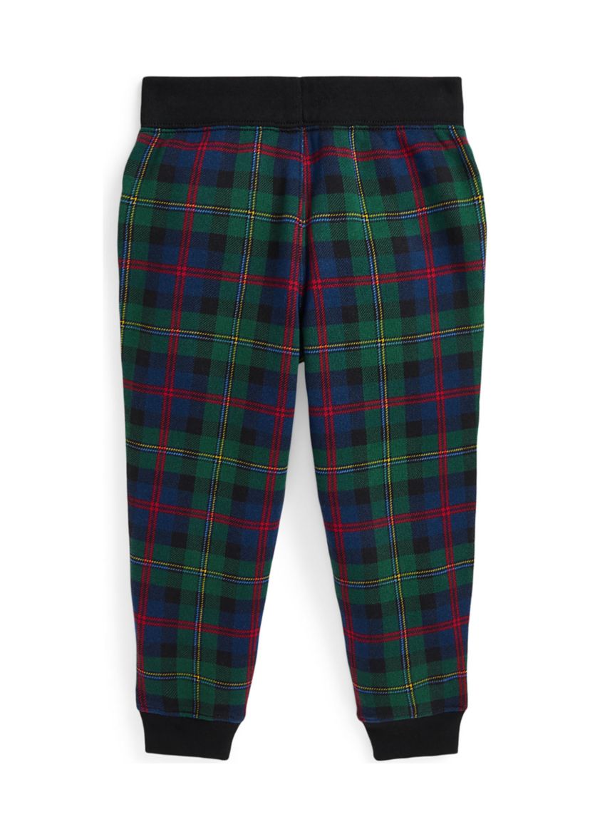 Boys 2-7 Plaid Fleece Jogger Pants