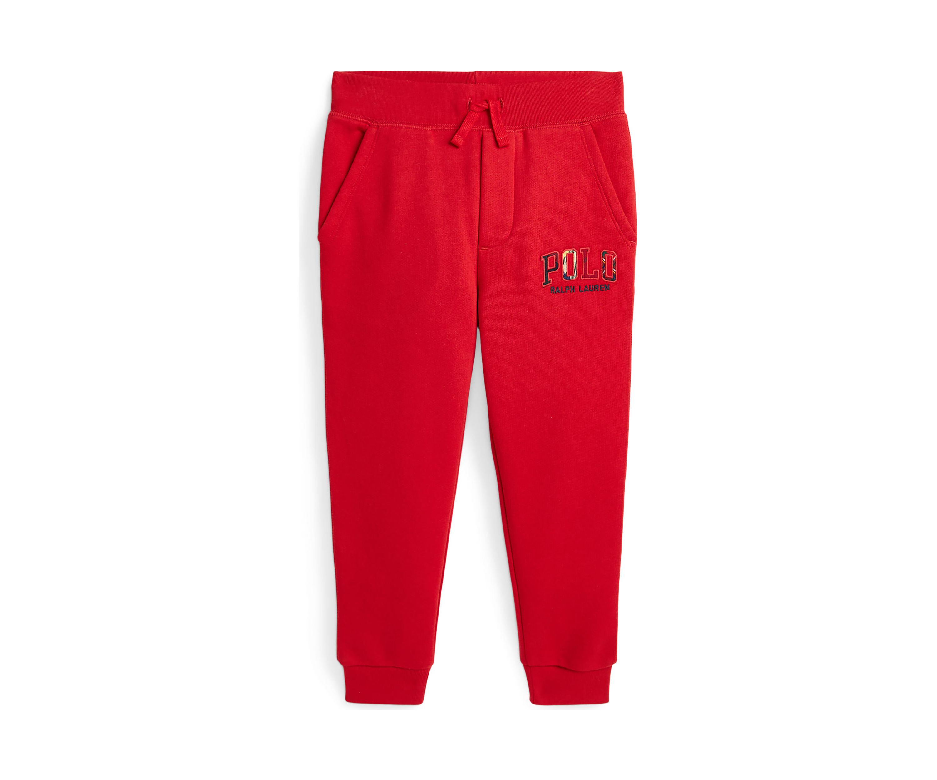 Boys 4-7 Plaid-Logo Fleece Jogger Pants