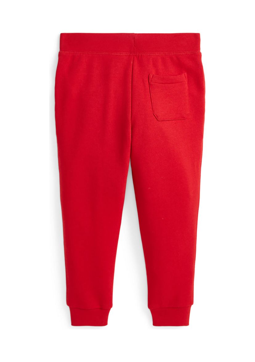 Boys 4-7 Plaid-Logo Fleece Jogger Pants