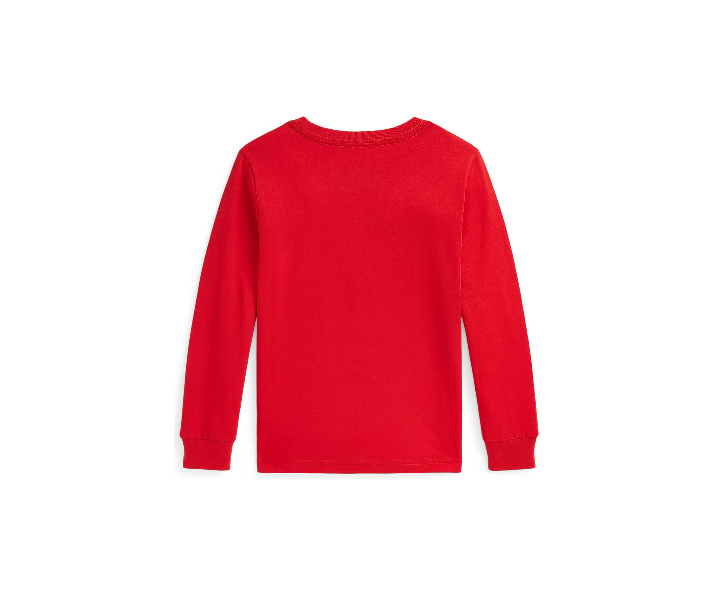 Boys 2-7 Plaid Logo Cotton Jersey Long Sleeve T-Shirt