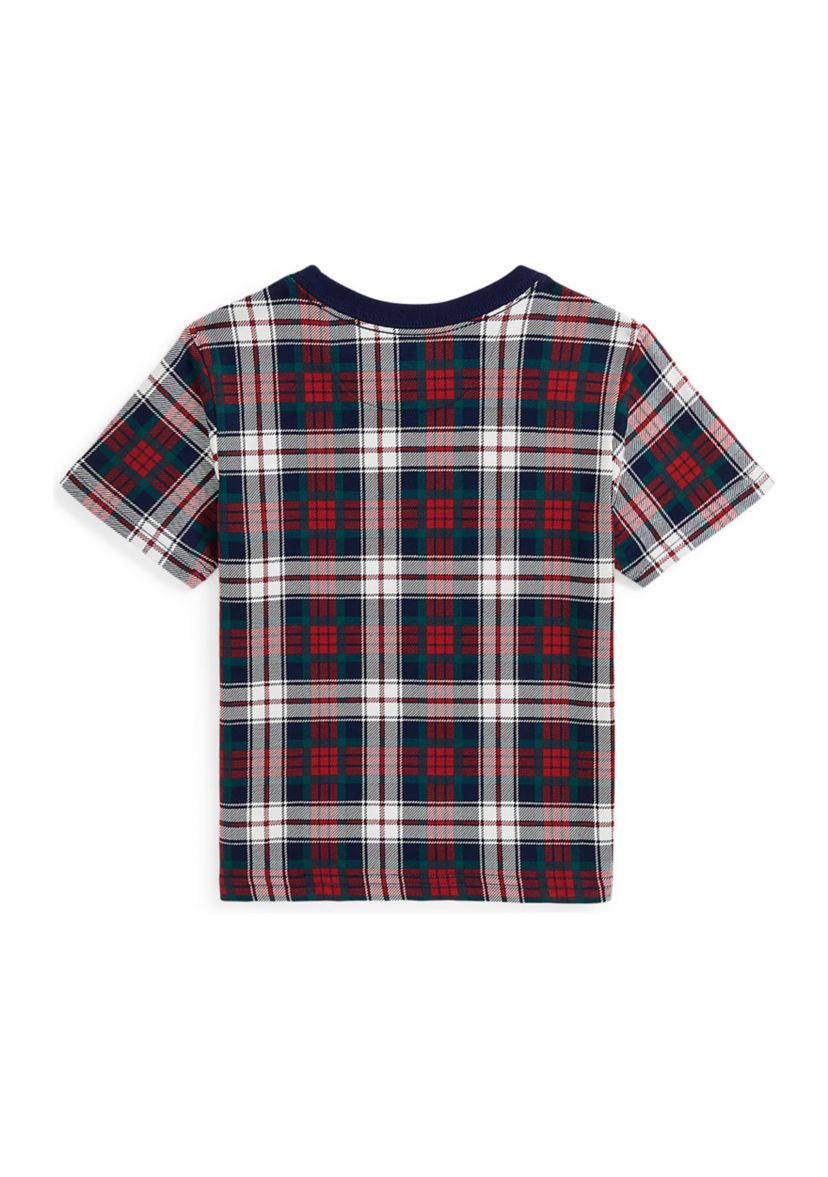 Boys 2-7 Polo Bear Plaid Cotton Jersey T-Shirt