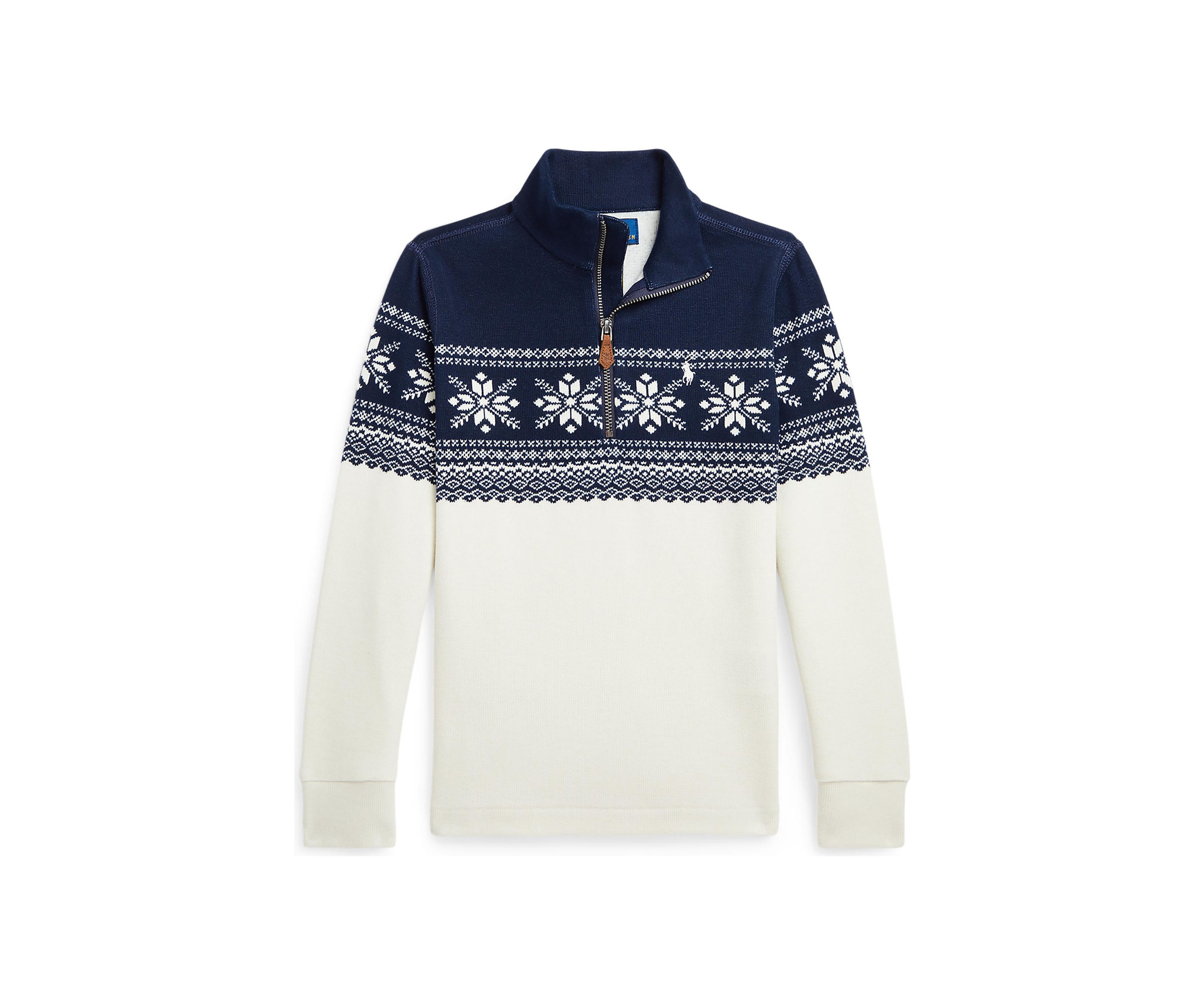 Boys 2-7 Snowflake Double Knit Pullover