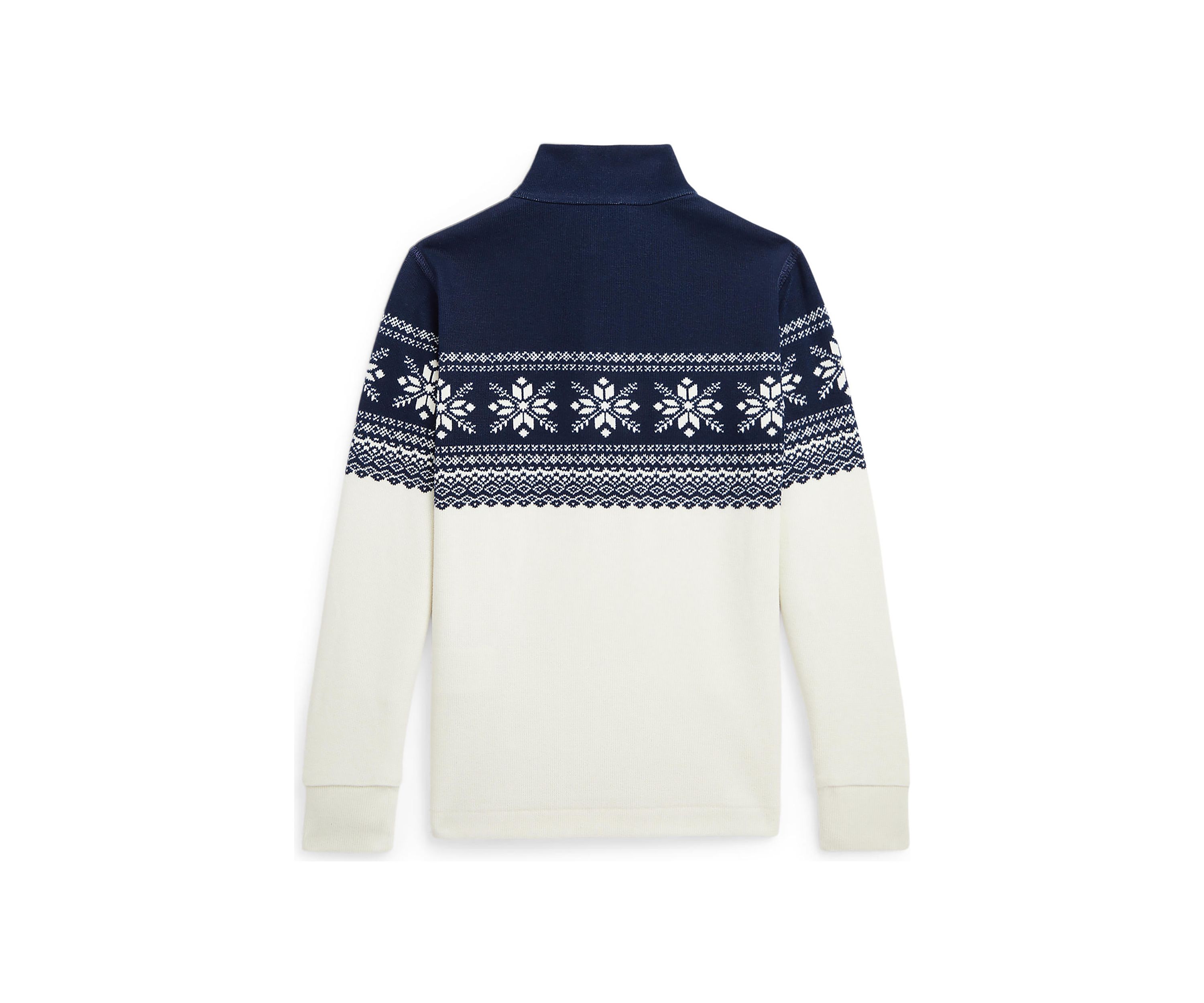 Boys 2-7 Snowflake Double Knit Pullover