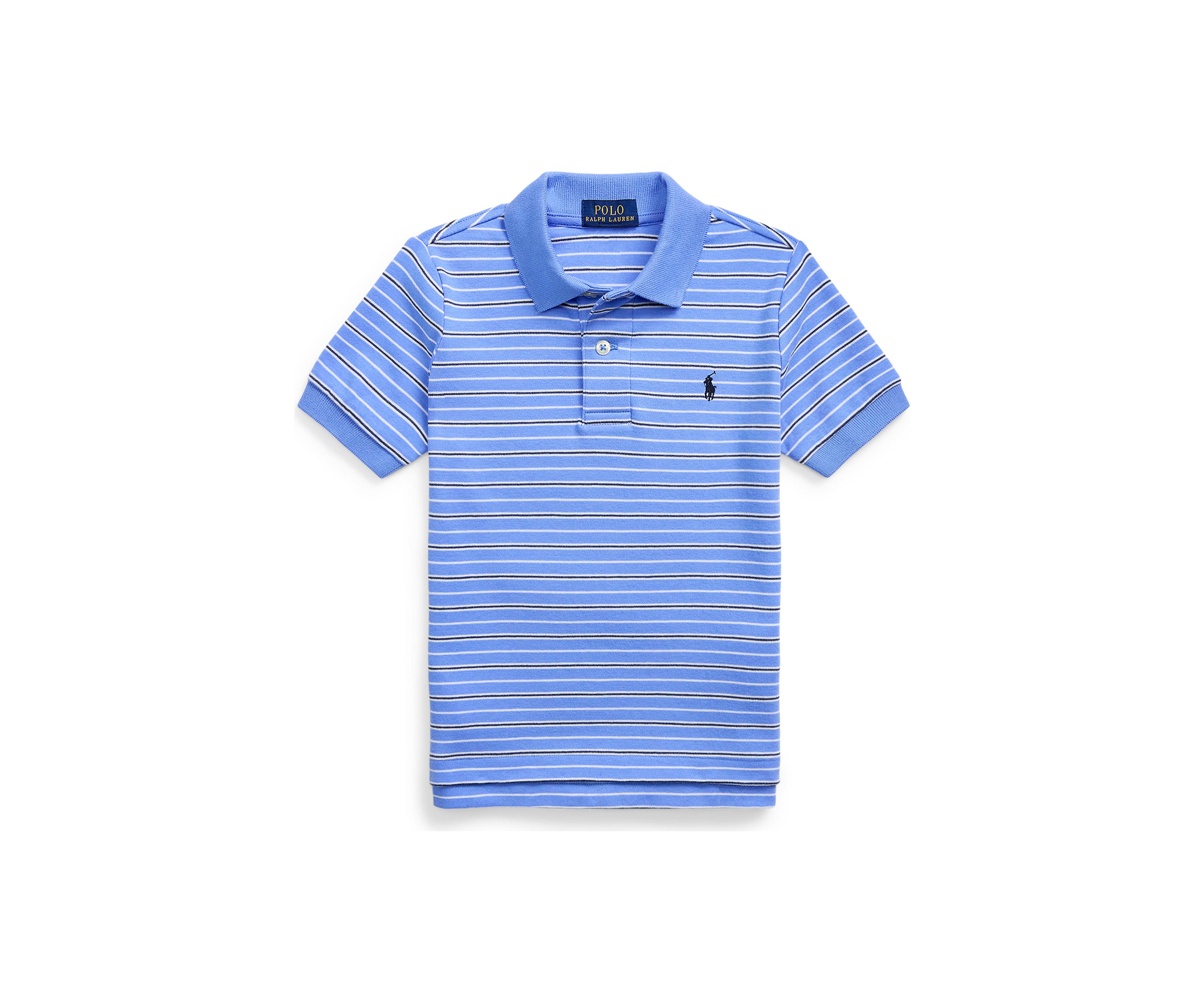 Boys 2-7 Striped Soft Cotton Polo Shirt