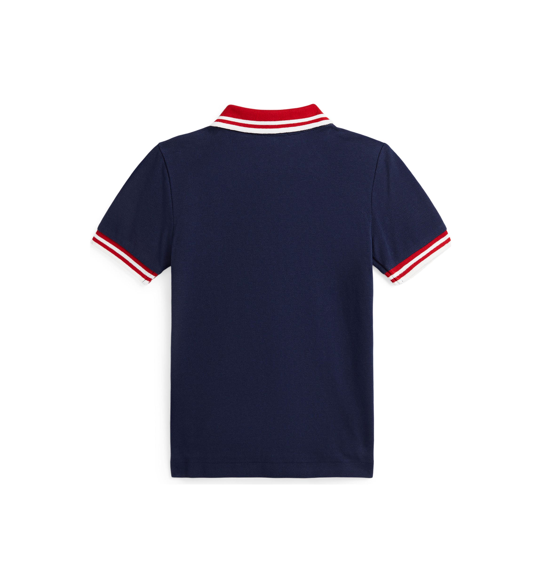 Boys 2-7 Baseball Logo Cotton Mesh Polo Shirt