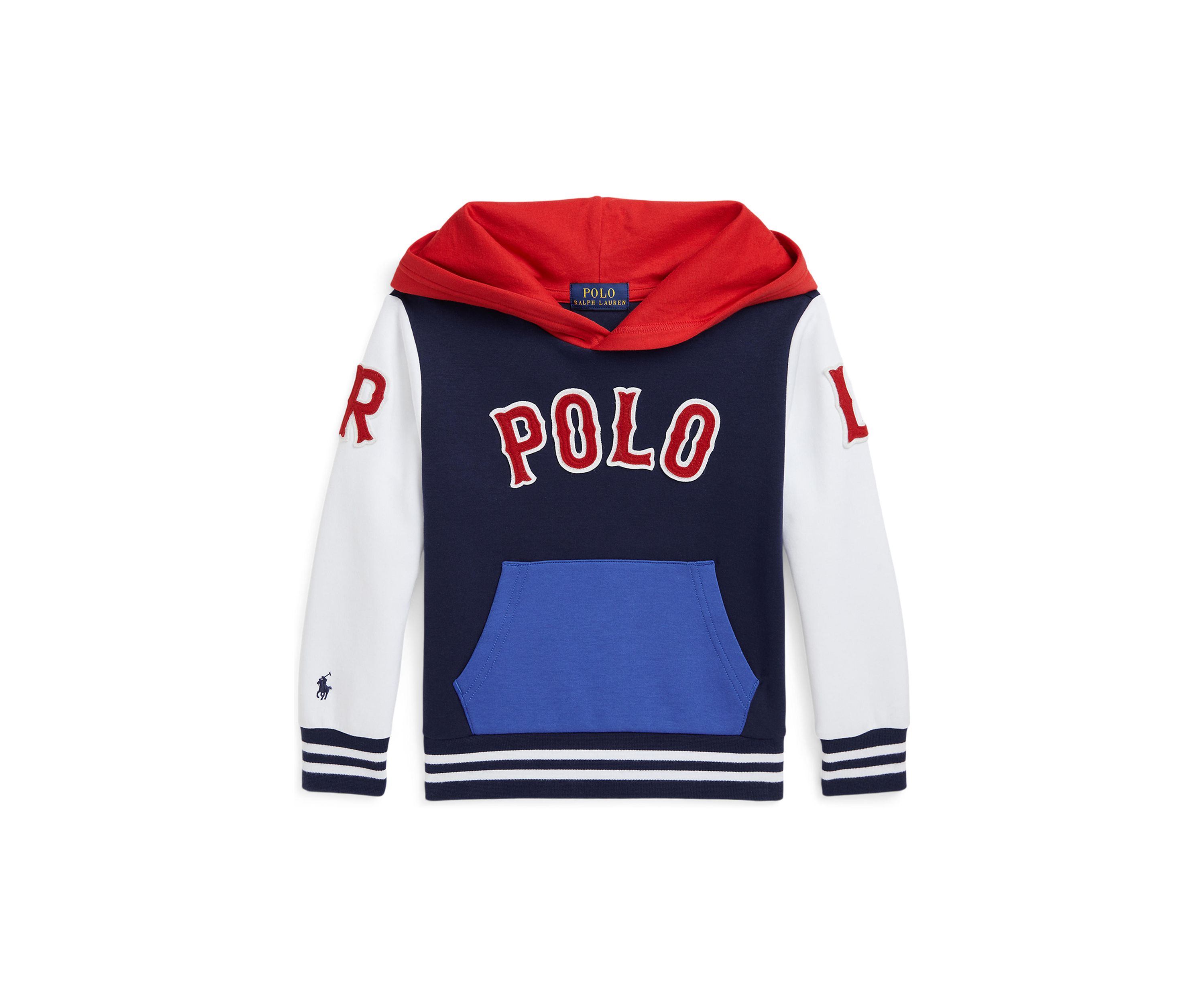 Boys 2-7 Baseball Logo Double Knit Hoodie