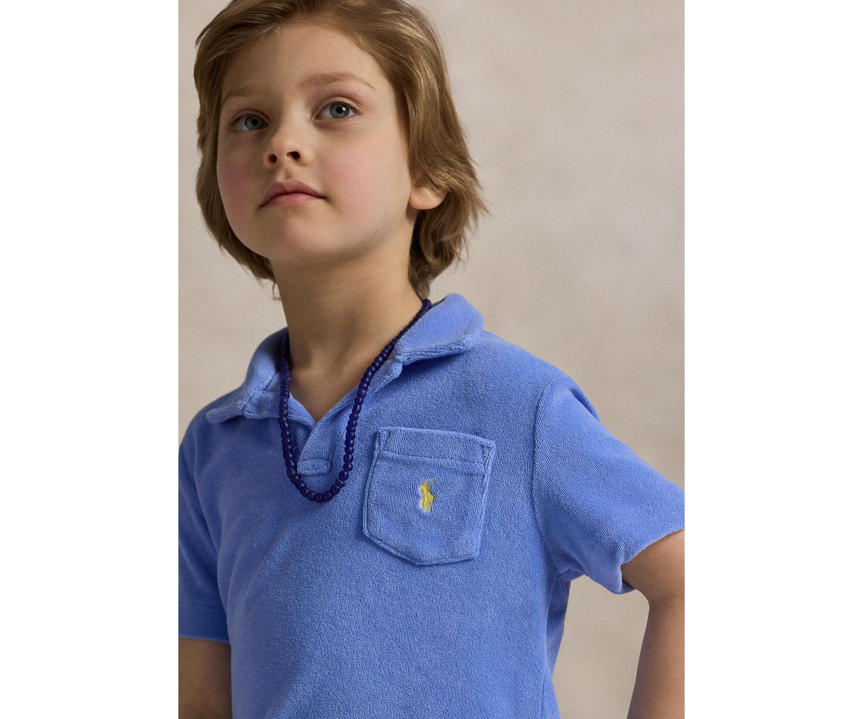 Boys 2-7 Terry Polo Shirt & Short Set