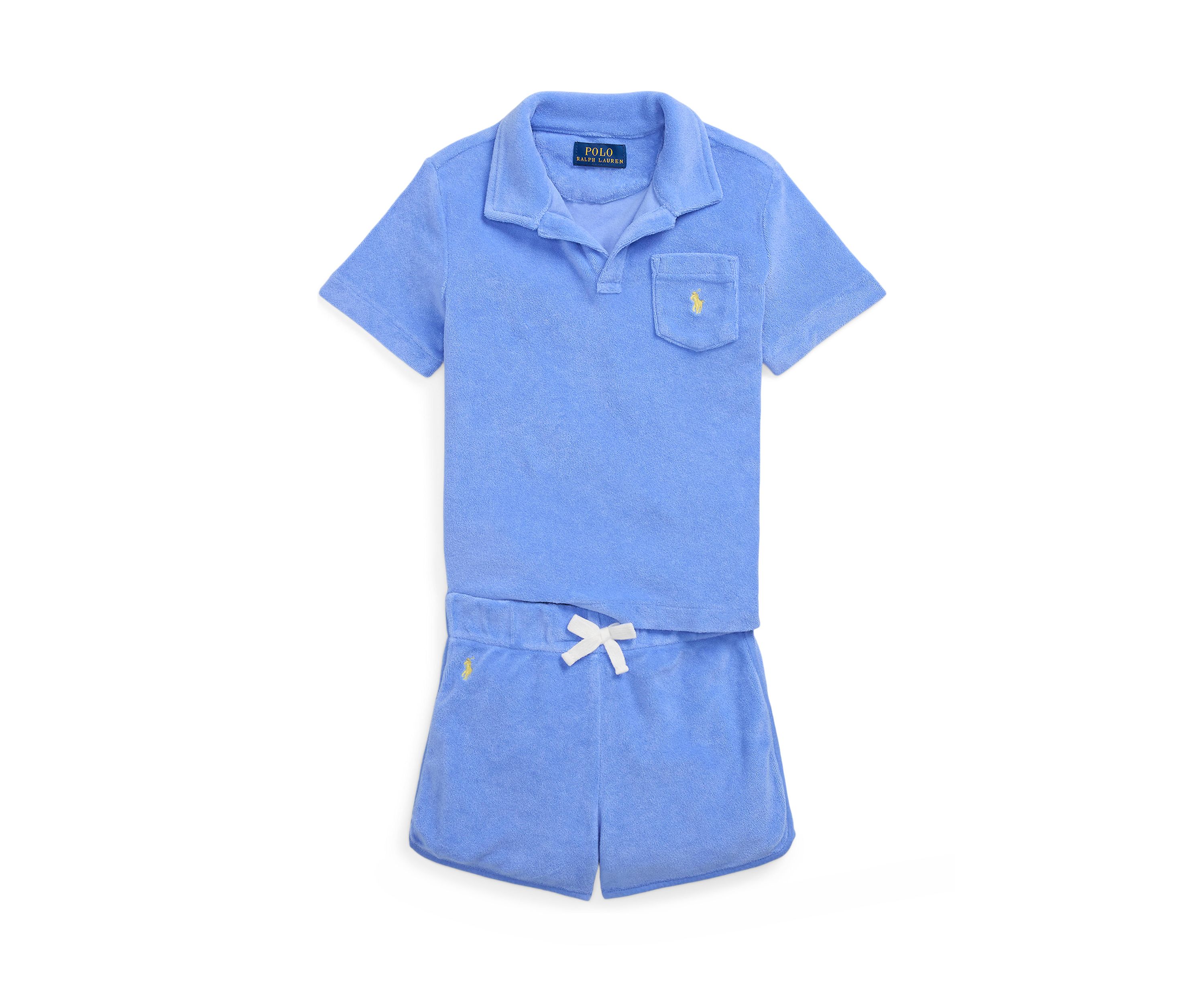 Boys 2-7 Terry Polo Shirt & Short Set