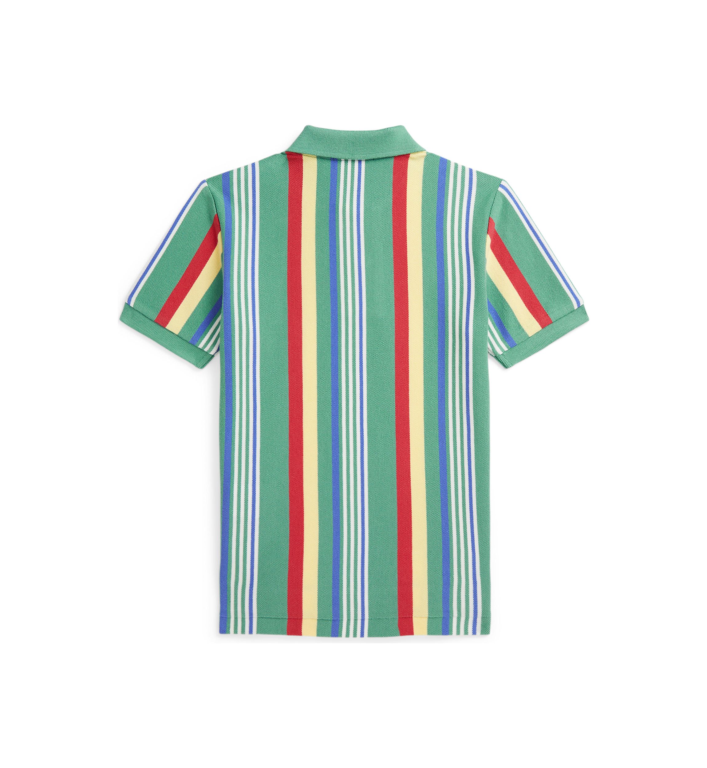 Boys 2-7 Striped Cotton Mesh Polo Shirt