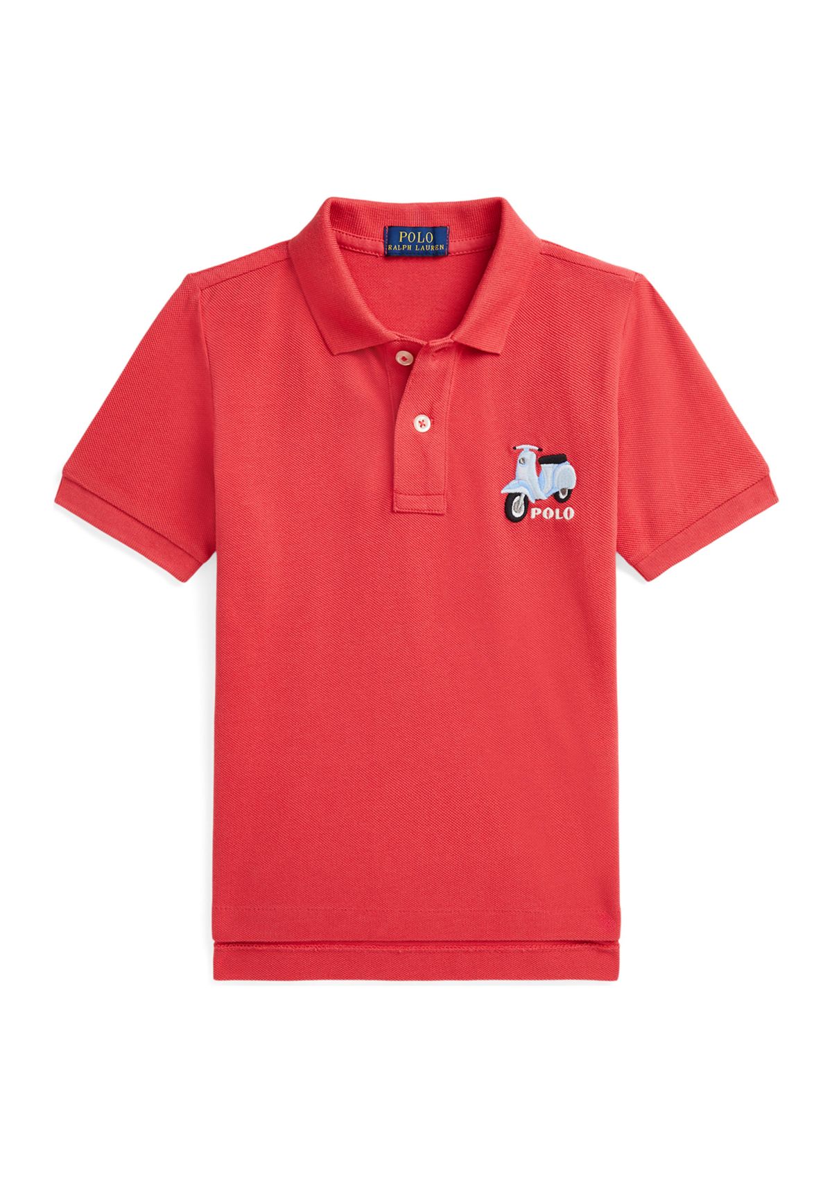 Boys 2-7 Scooter-Embroidered Cotton Polo Shirt
