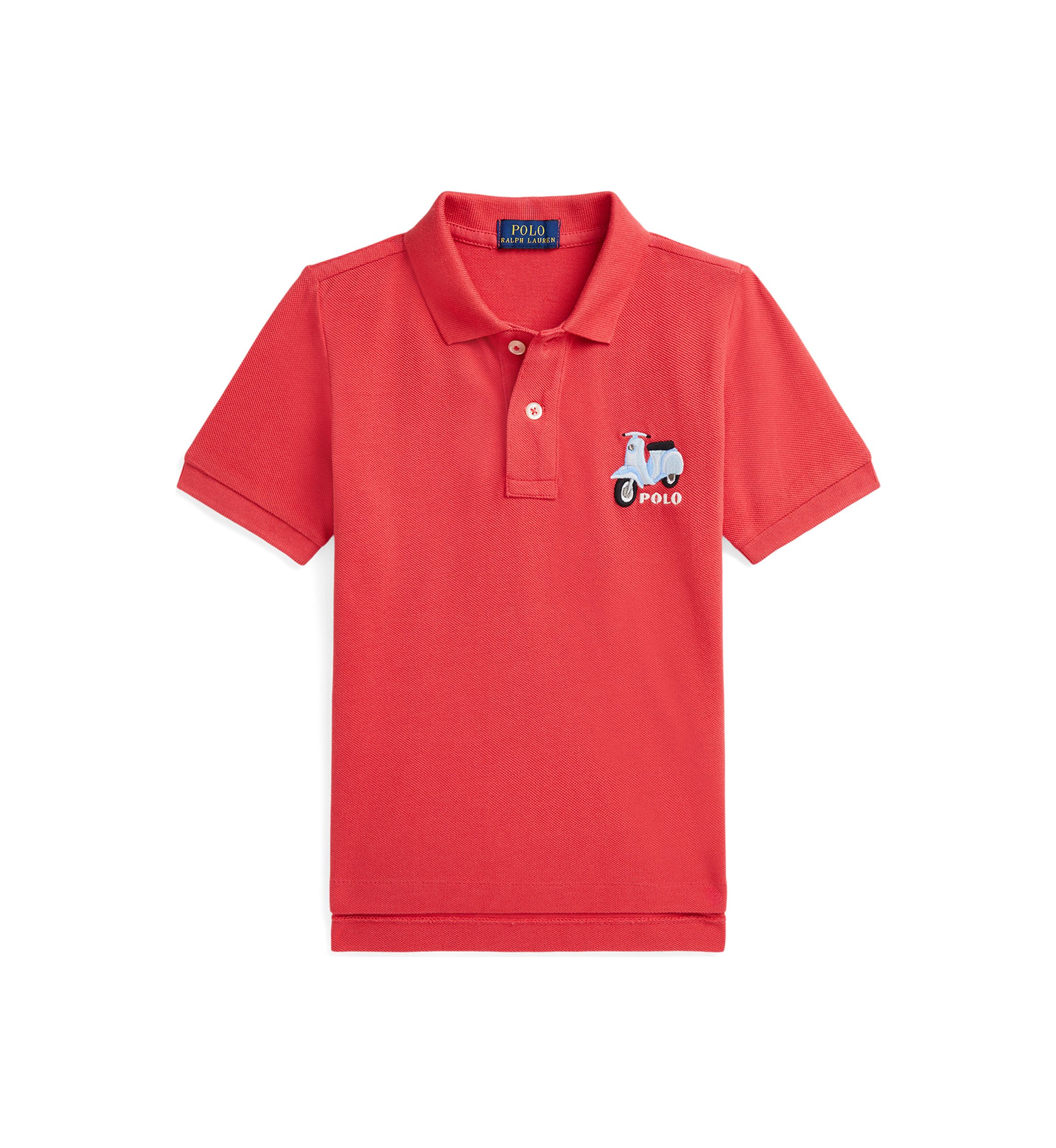 Boys 2-7 Scooter-Embroidered Cotton Polo Shirt