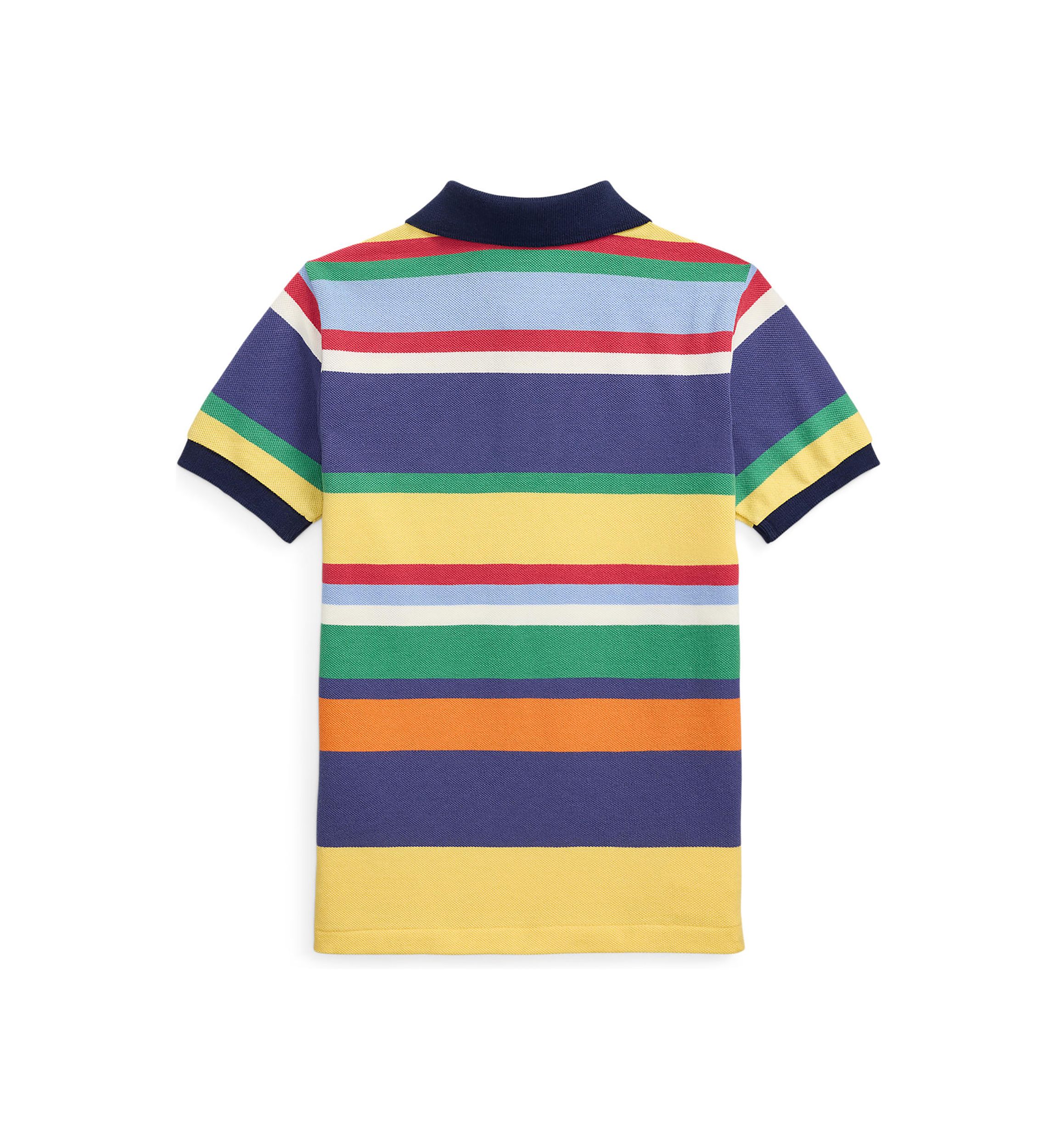 Boys 2-7 Striped Cotton Mesh Polo Shirt