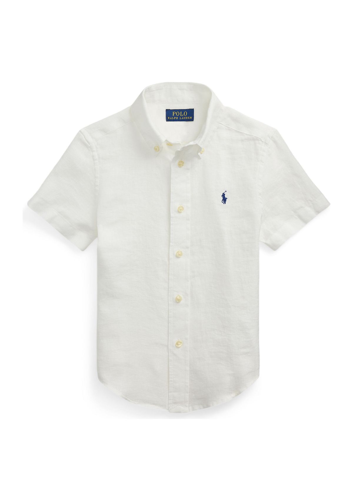 Boys 2-7 Linen Short Sleeve Shirt 