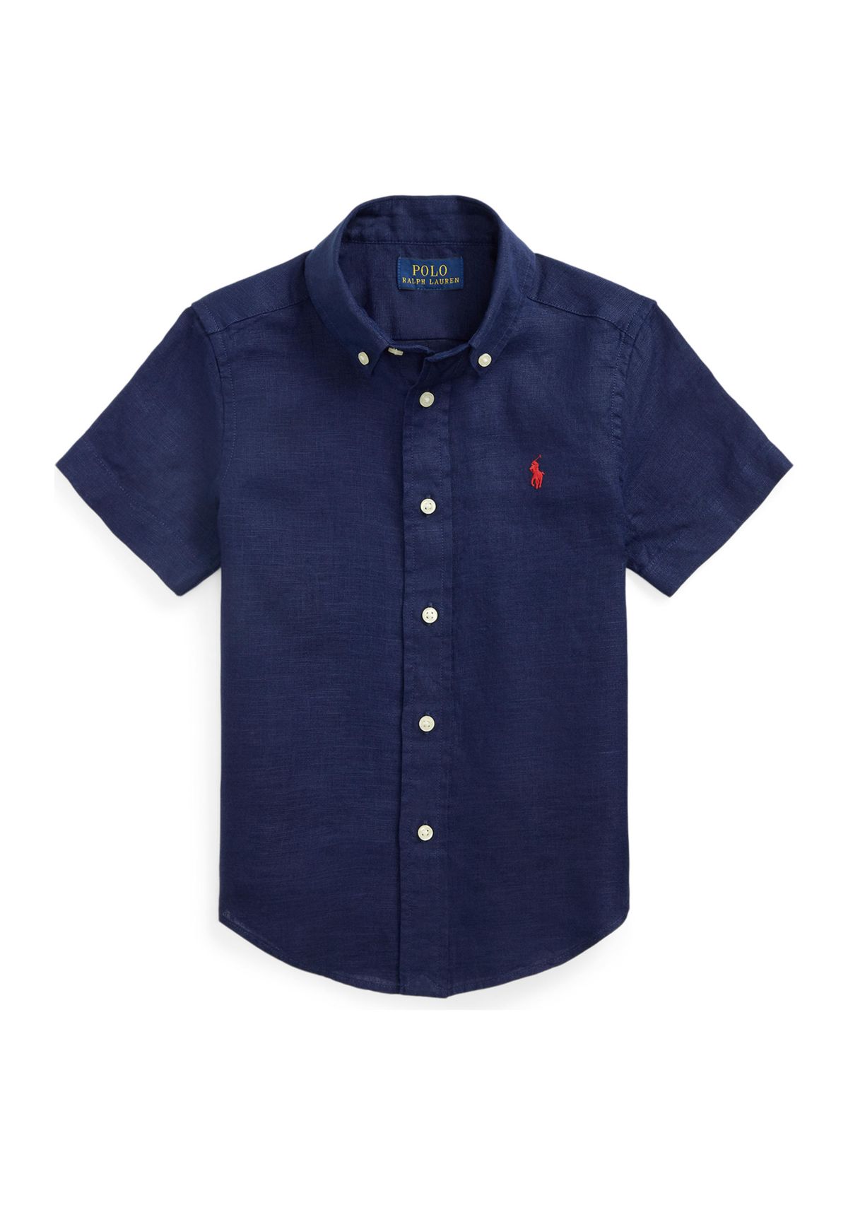 Boys 2-7 Linen Short Sleeve Shirt 