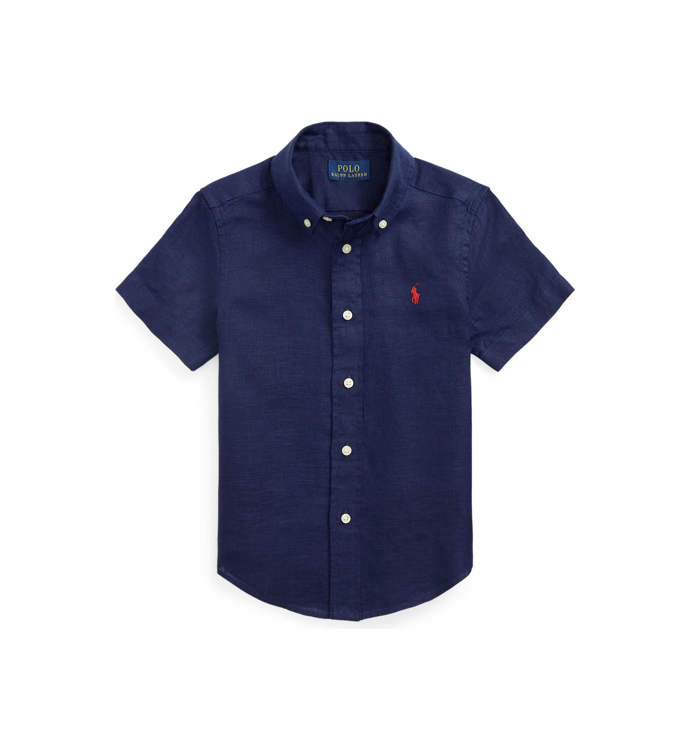 Boys 2-7 Linen Short Sleeve Shirt 