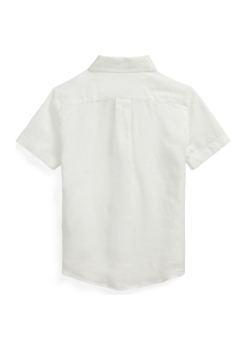 Boys 2-7 Linen Short Sleeve Shirt 