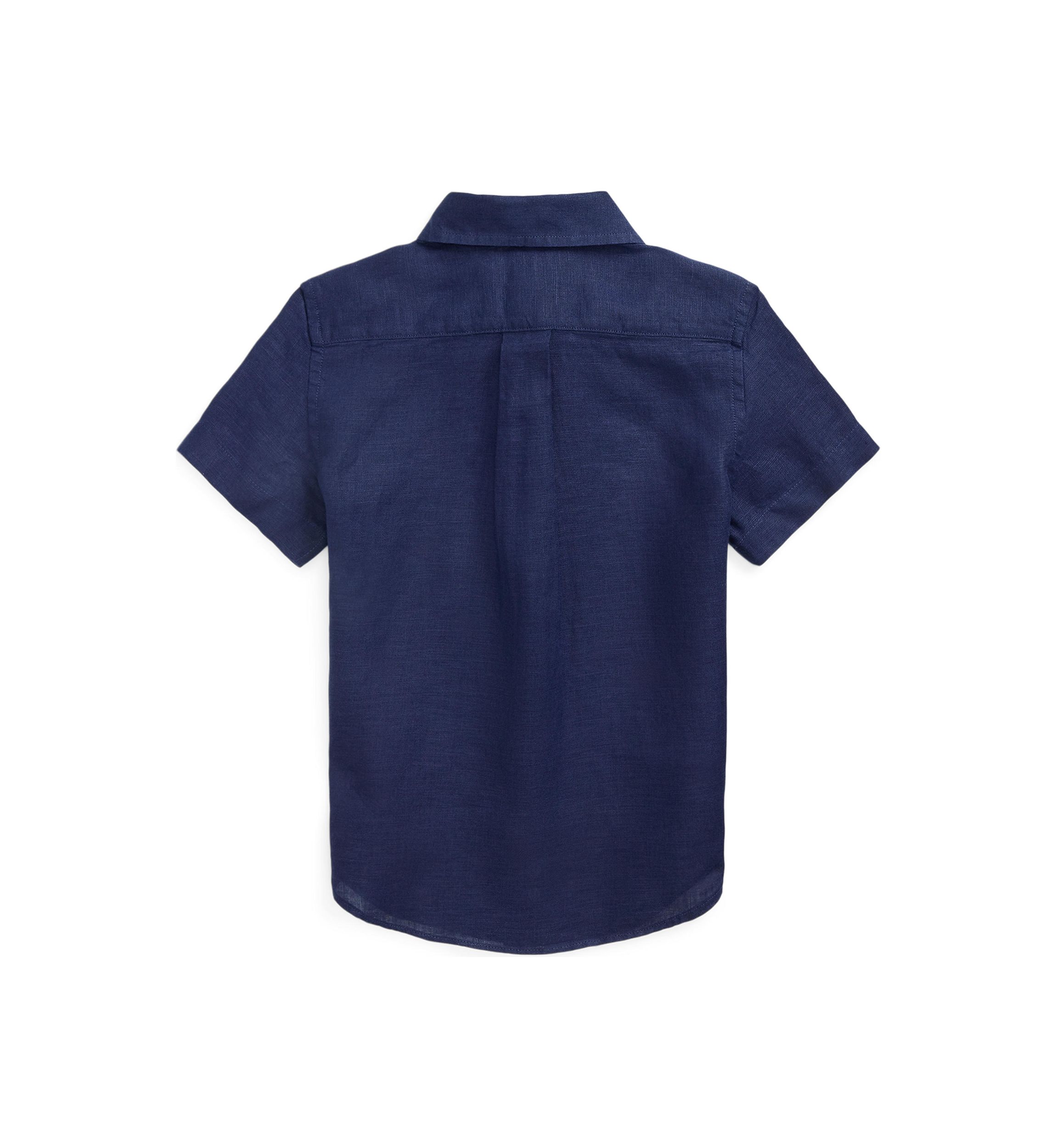 Boys 2-7 Linen Short Sleeve Shirt 