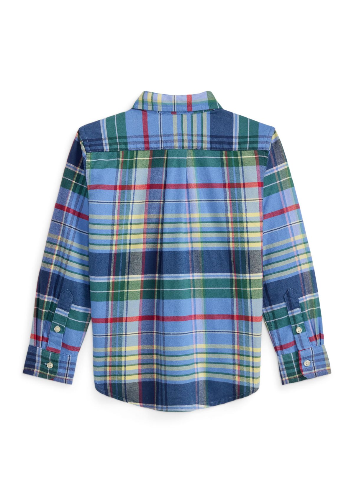 Boys 2-7 Plaid Brushed Cotton Oxford Shirt