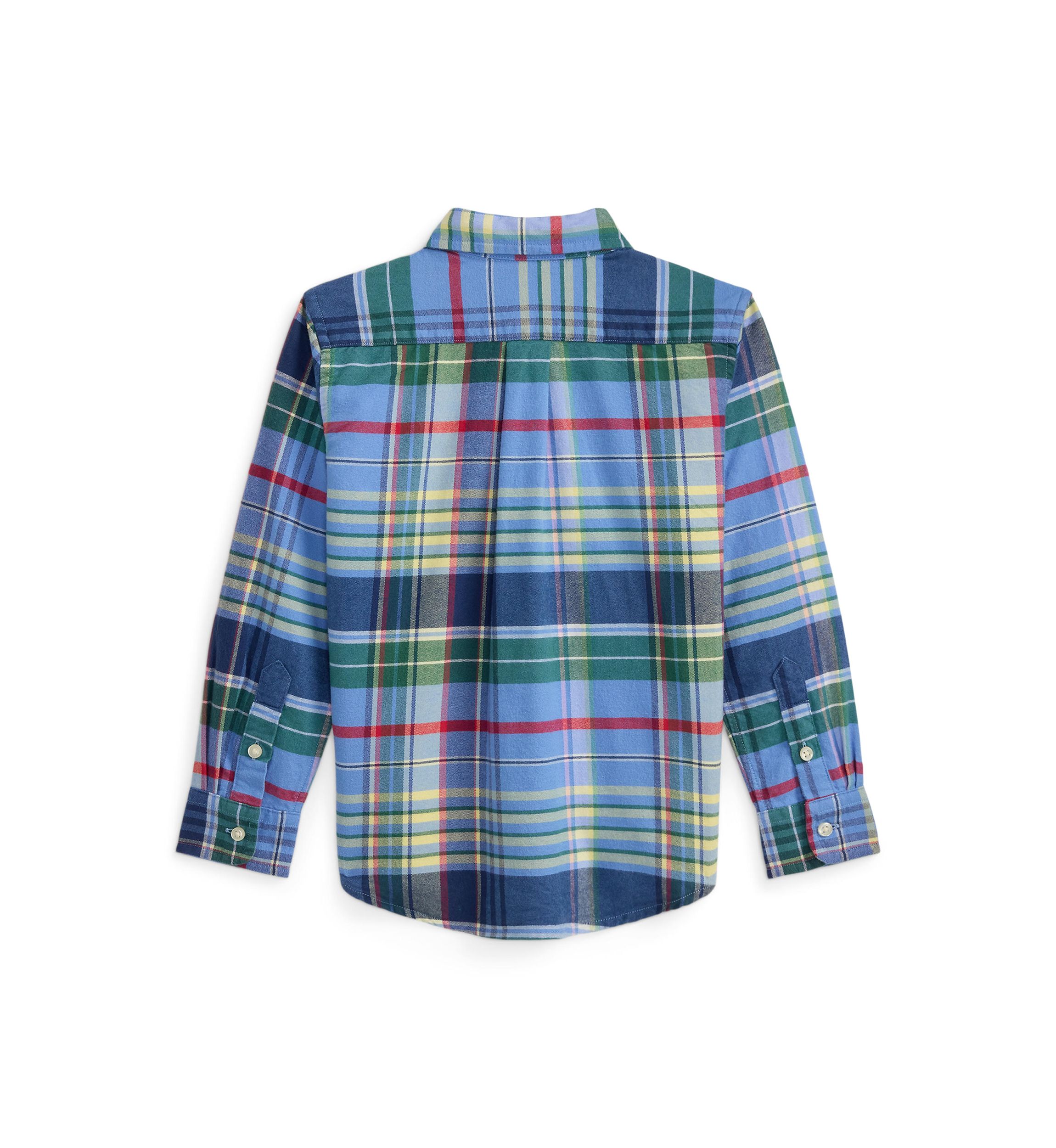 Boys 2-7 Plaid Brushed Cotton Oxford Shirt