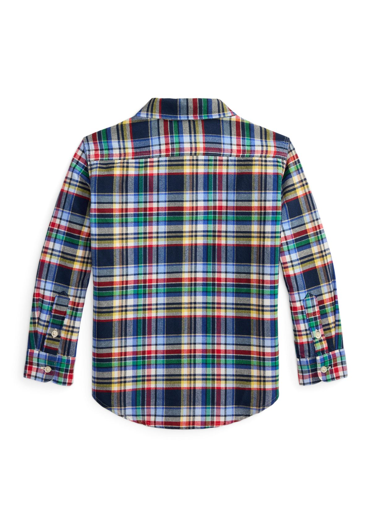 Boys 2-7 Plaid Brushed Cotton Oxford Work shirt