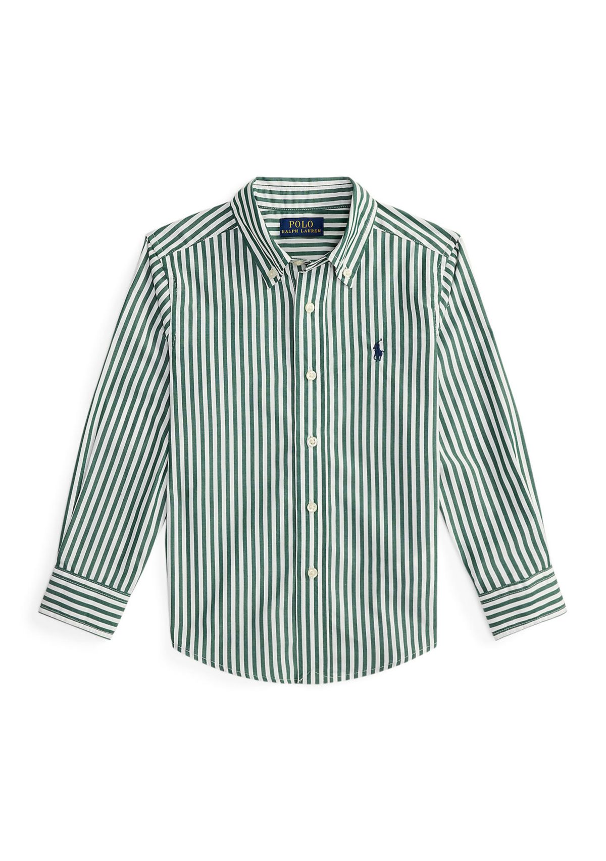 Boys 2-7 Striped Cotton Poplin Shirt