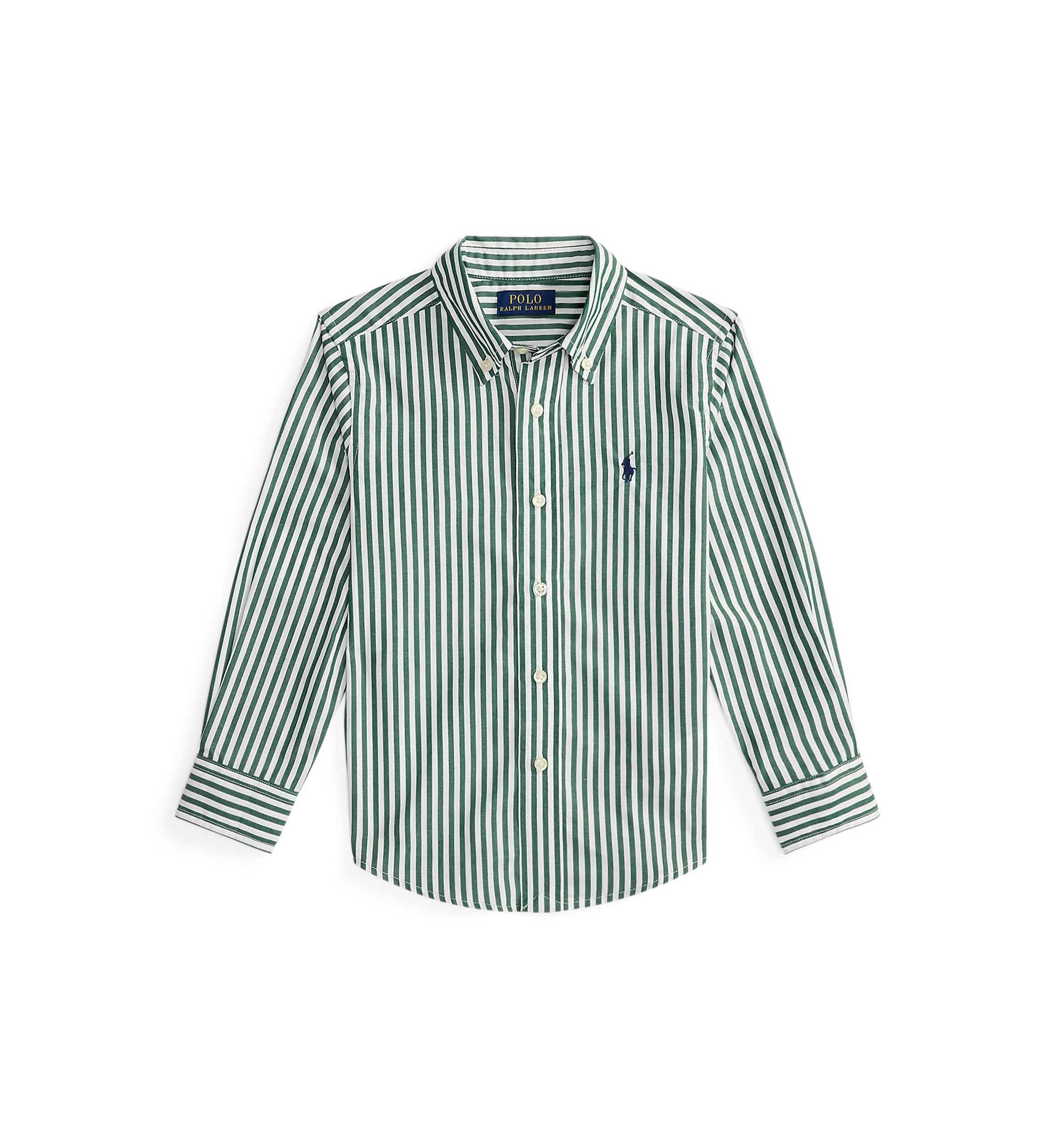 Boys 2-7 Striped Cotton Poplin Shirt