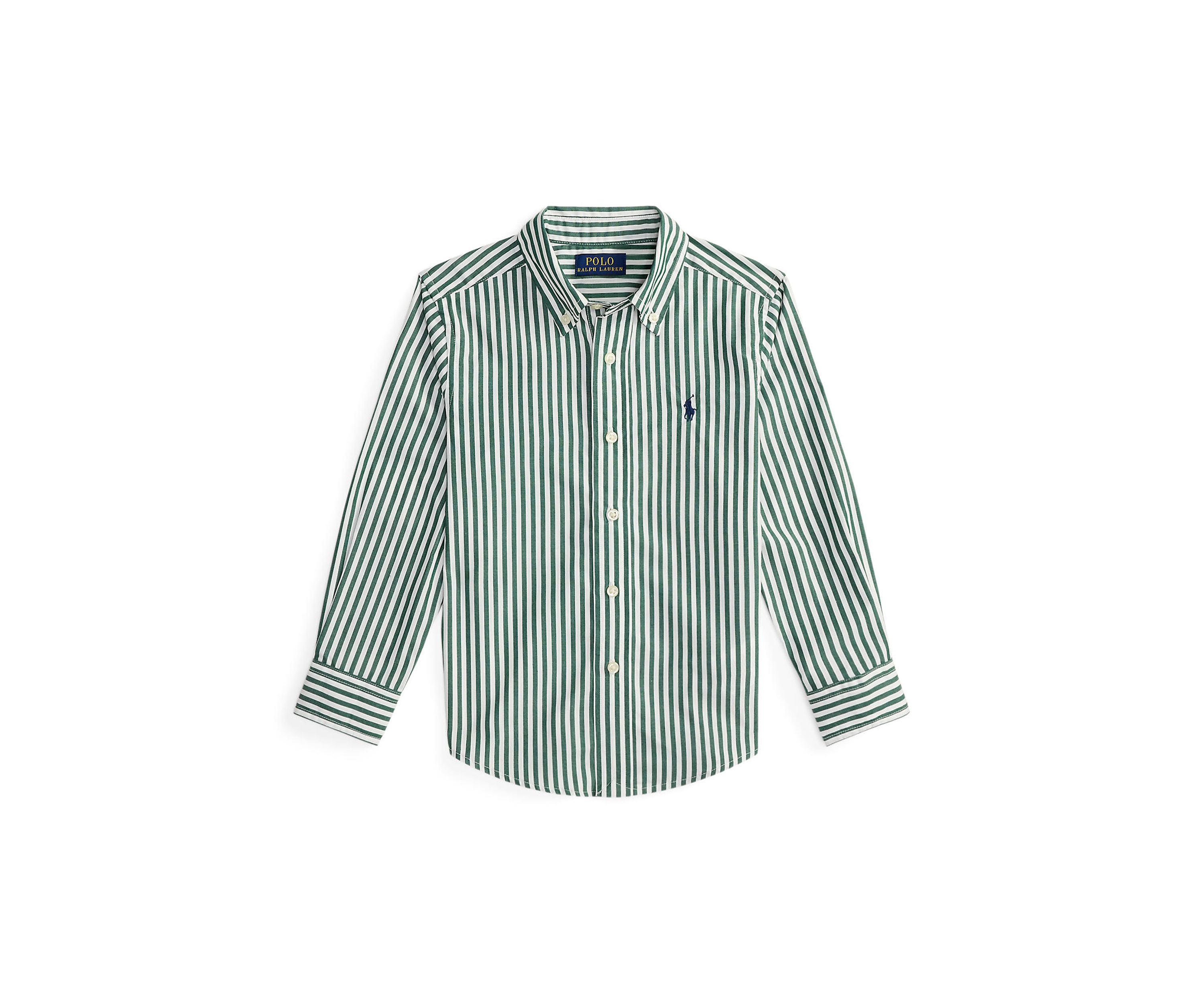 Boys 2-7 Striped Cotton Poplin Shirt