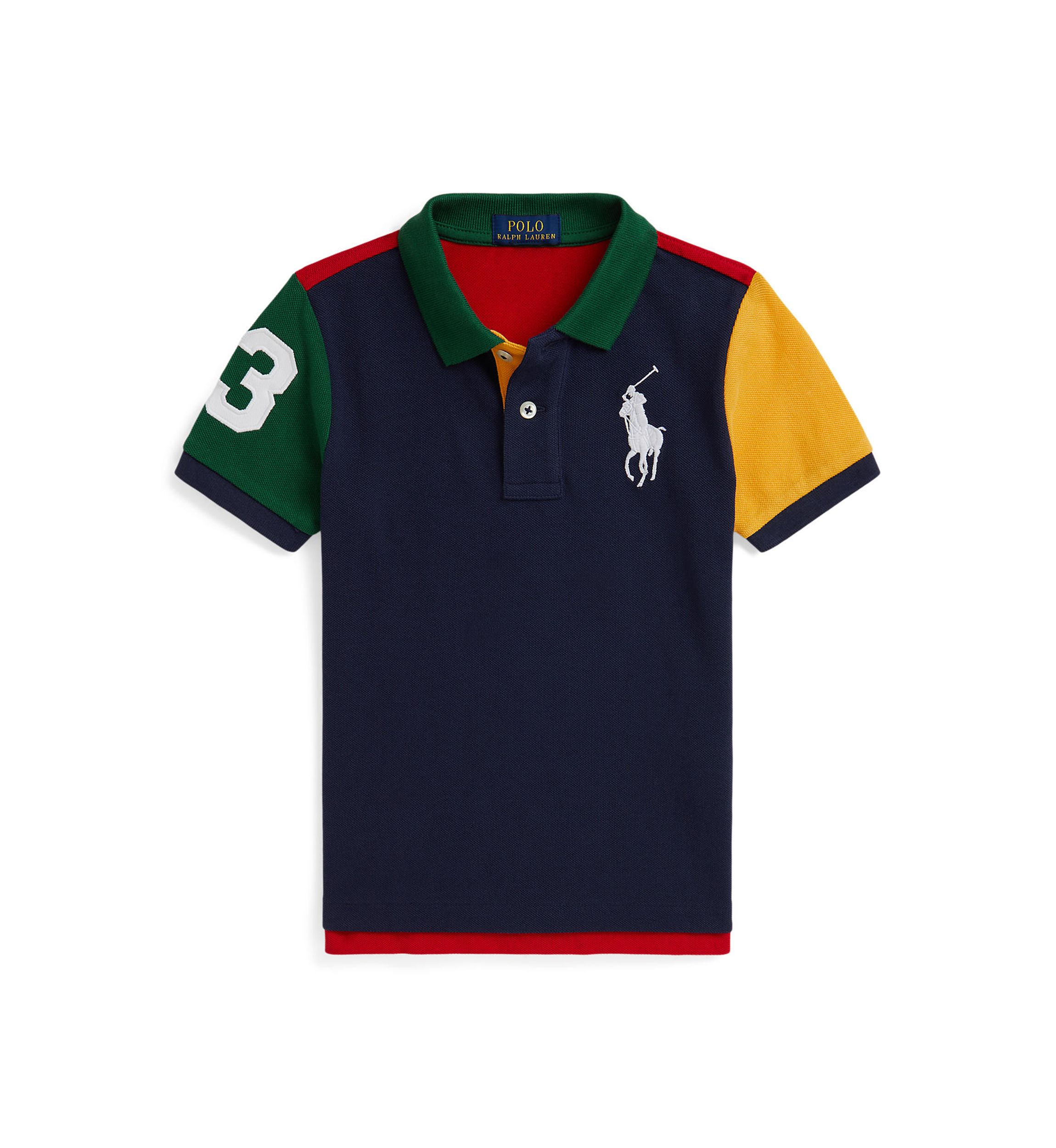 Boys 2-7 Big Pony Color-Blocked Mesh Polo Shirt