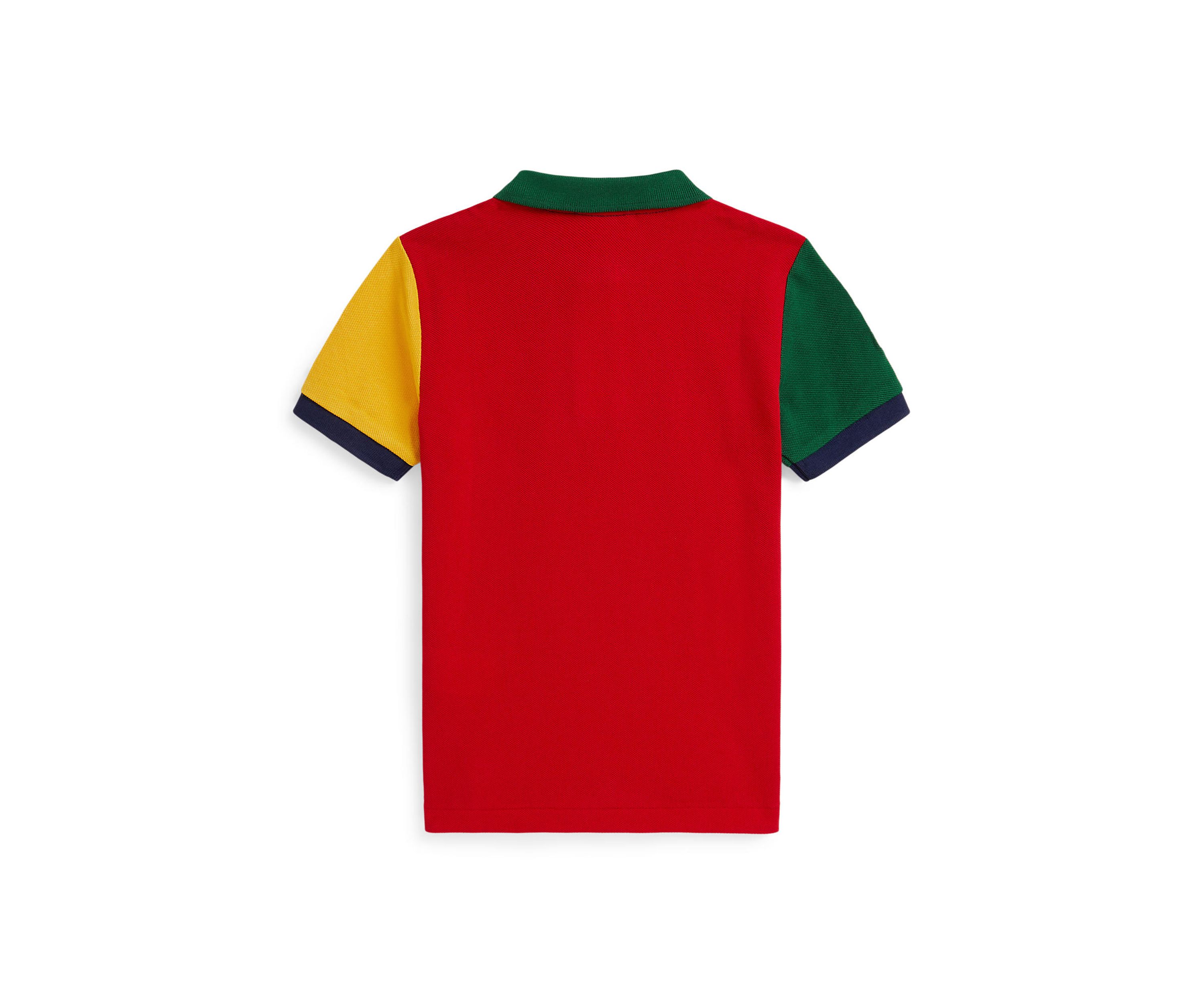 Boys 2-7 Big Pony Color-Blocked Mesh Polo Shirt