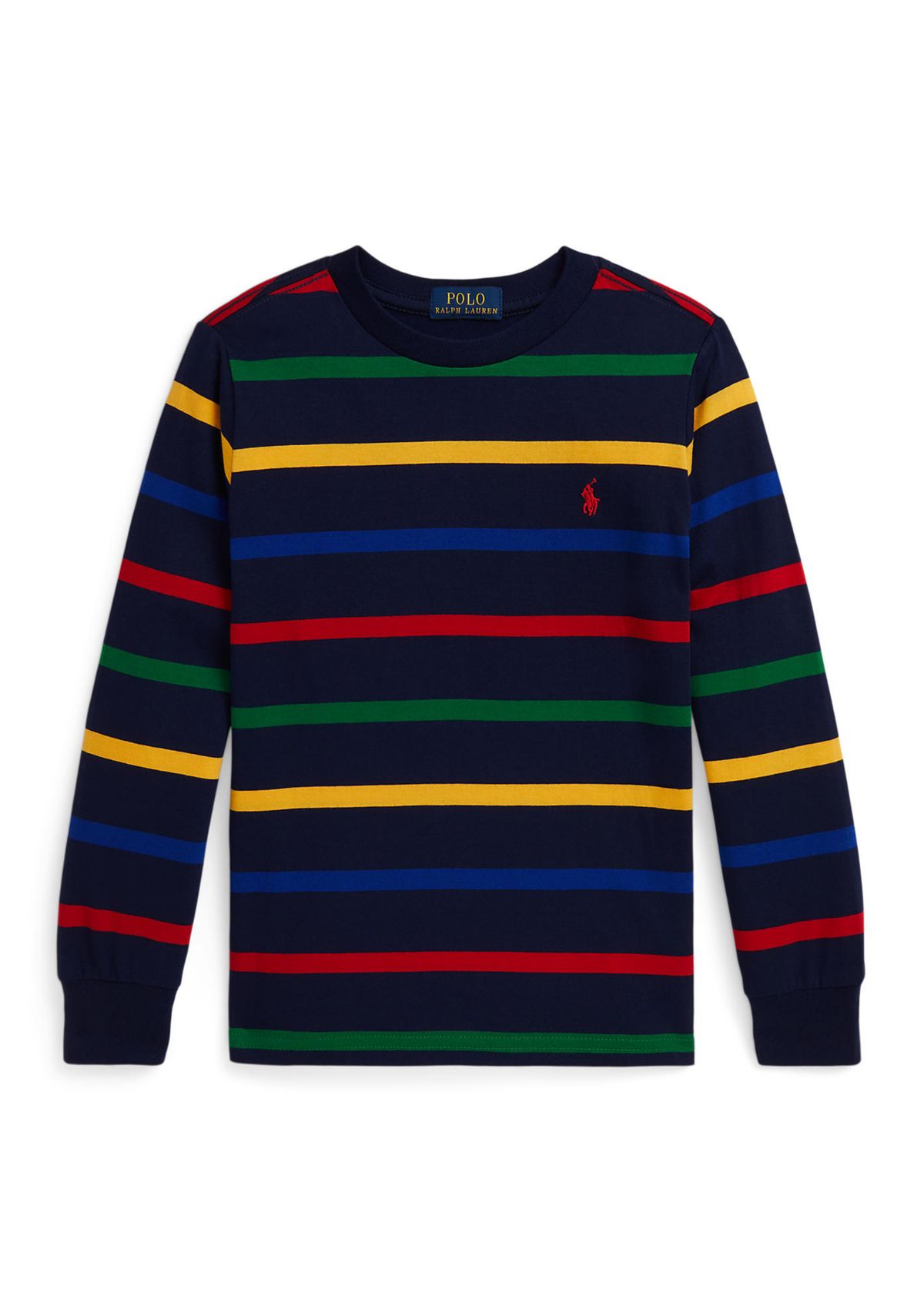 Boys 2-7 Striped Cotton Long Sleeve T-Shirt