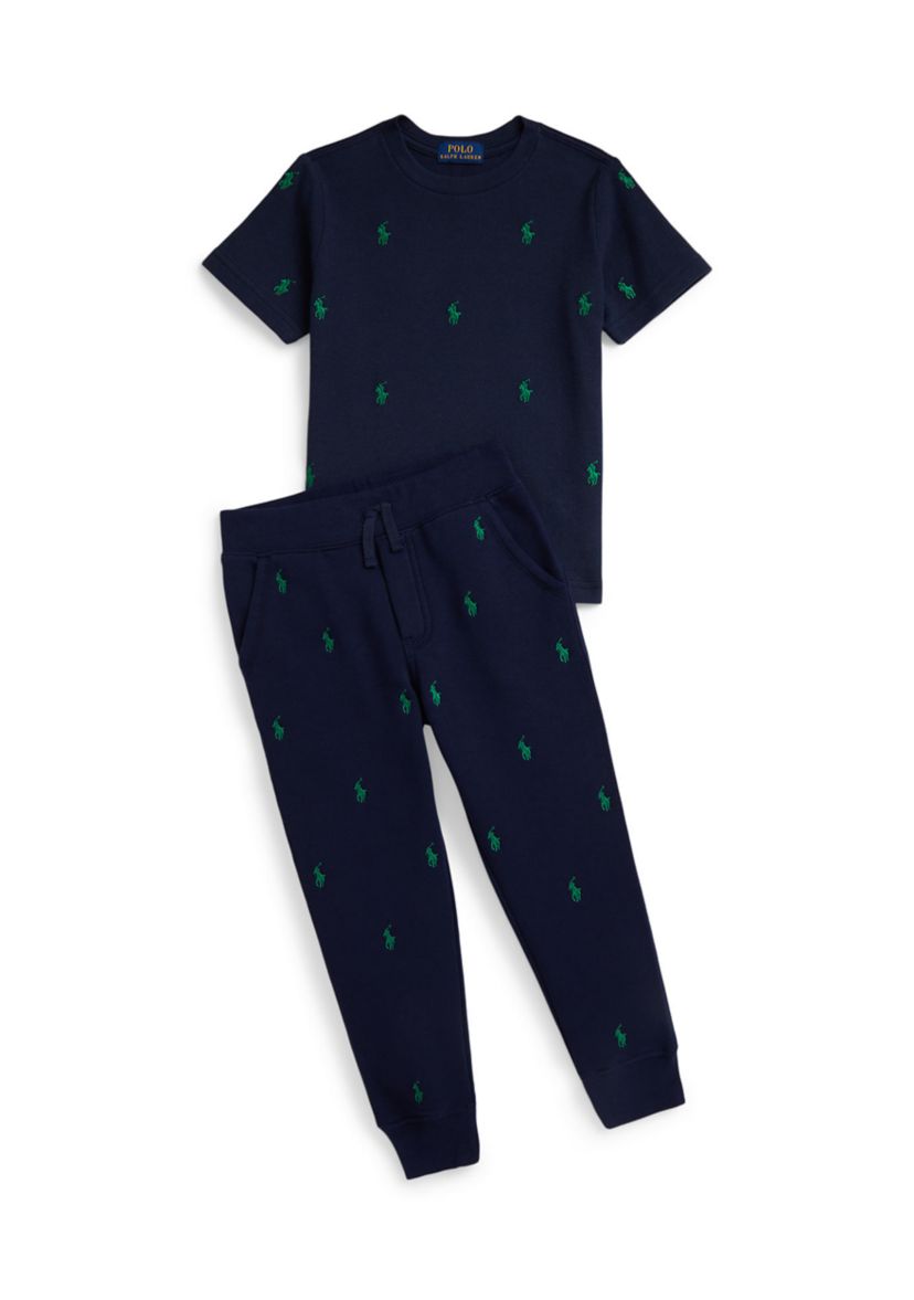 Boys 2-7 Polo Pony Fleece Jogger Pants