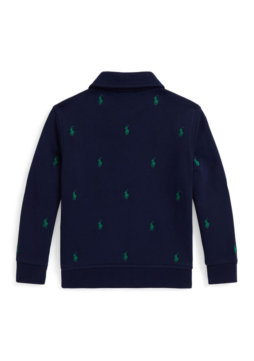 Boys 2-7 Polo Pony Fleece Collared Sweatshirt