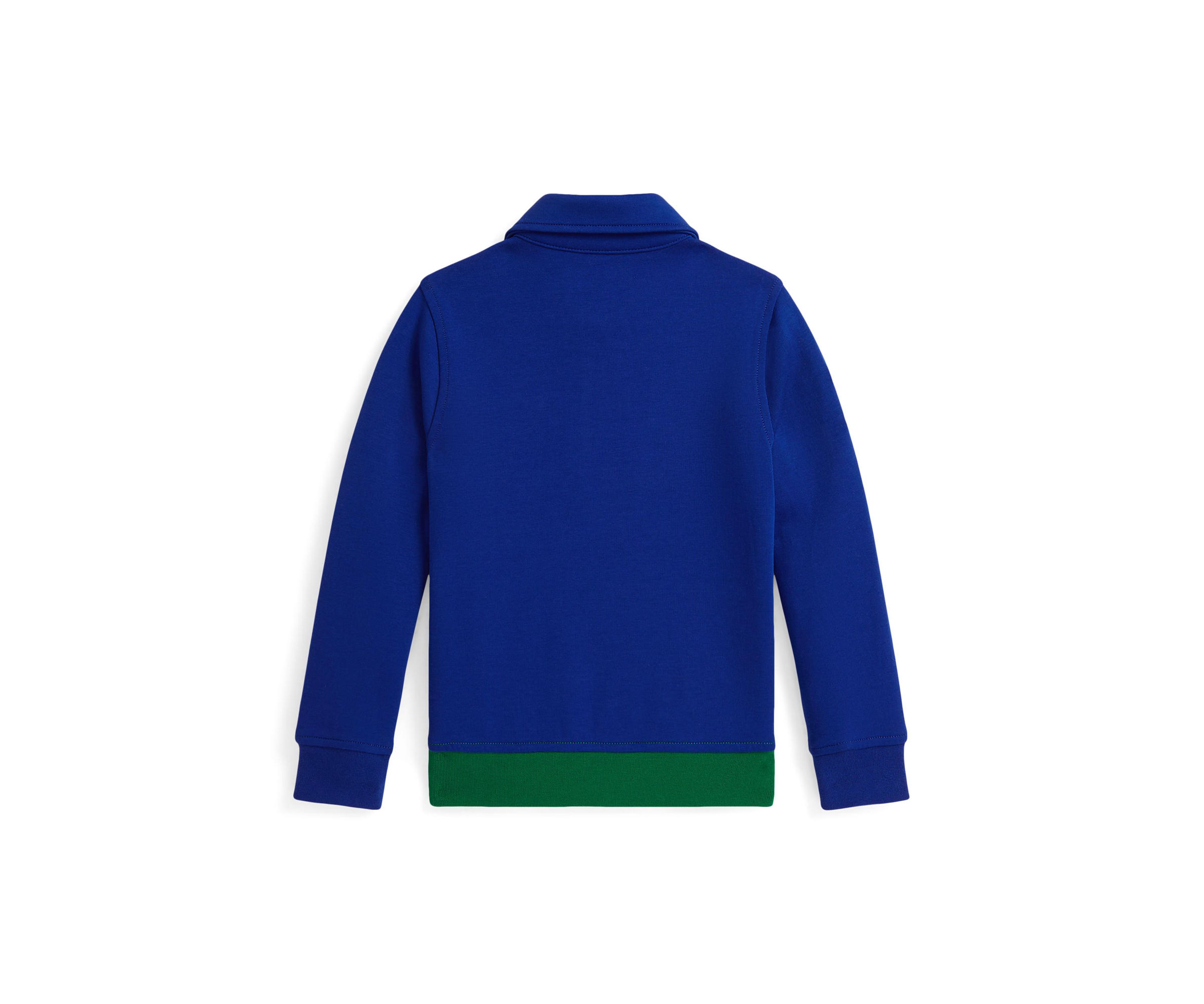 Boys 2-7 Big Pony Double Knit Collared Sweatshirt