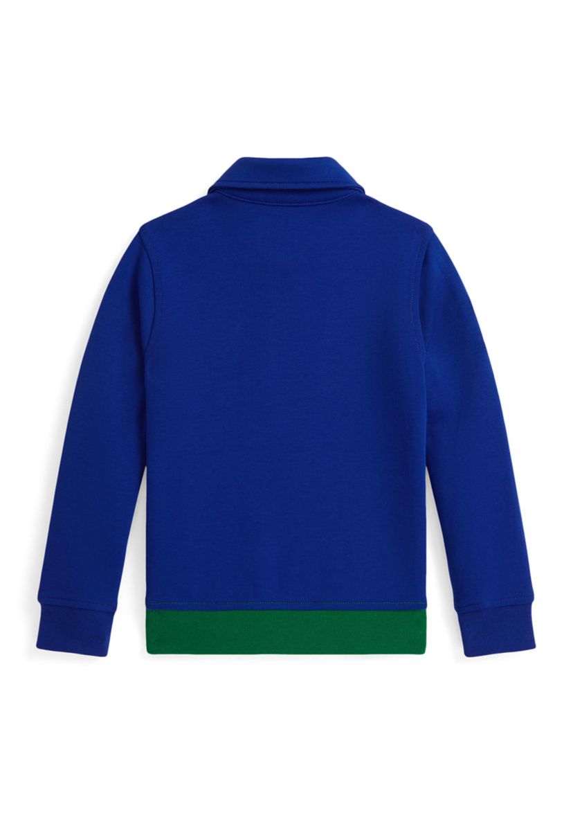 Boys 2-7 Big Pony Double Knit Collared Sweatshirt