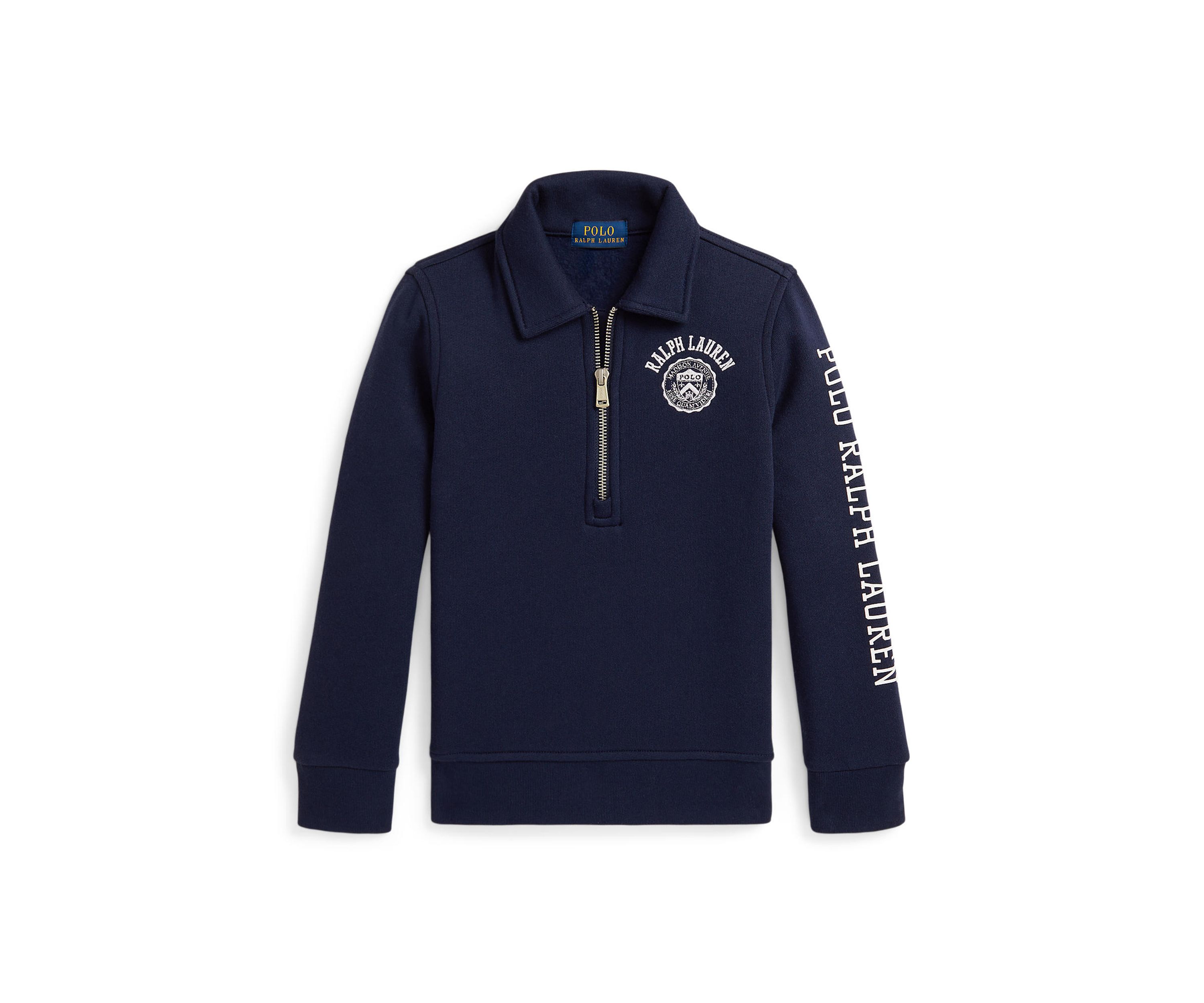 Boys 2-7 Logo Fleece Collared Sweatshirt