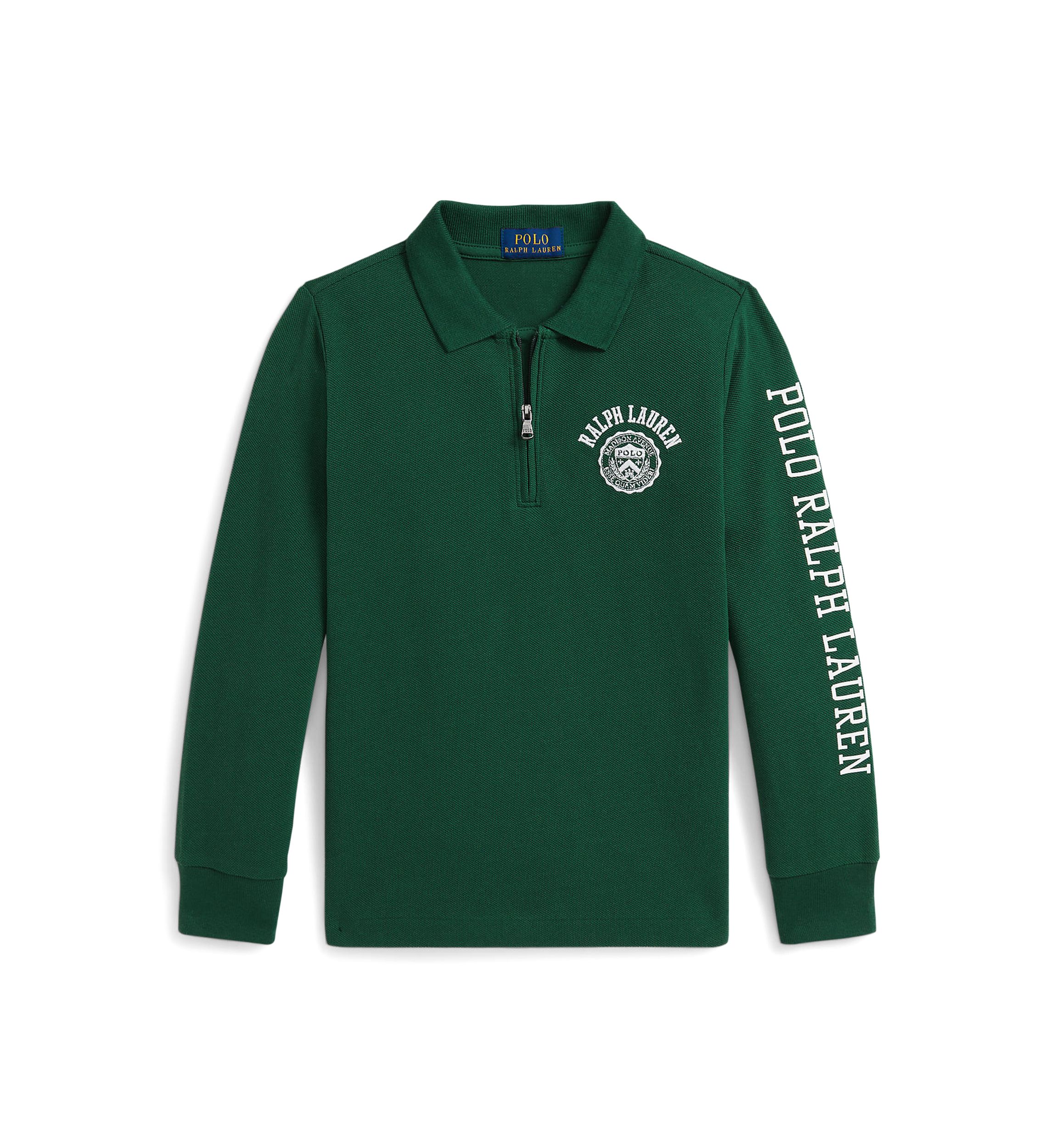Boys 2-7 Logo Cotton Mesh Polo Shirt