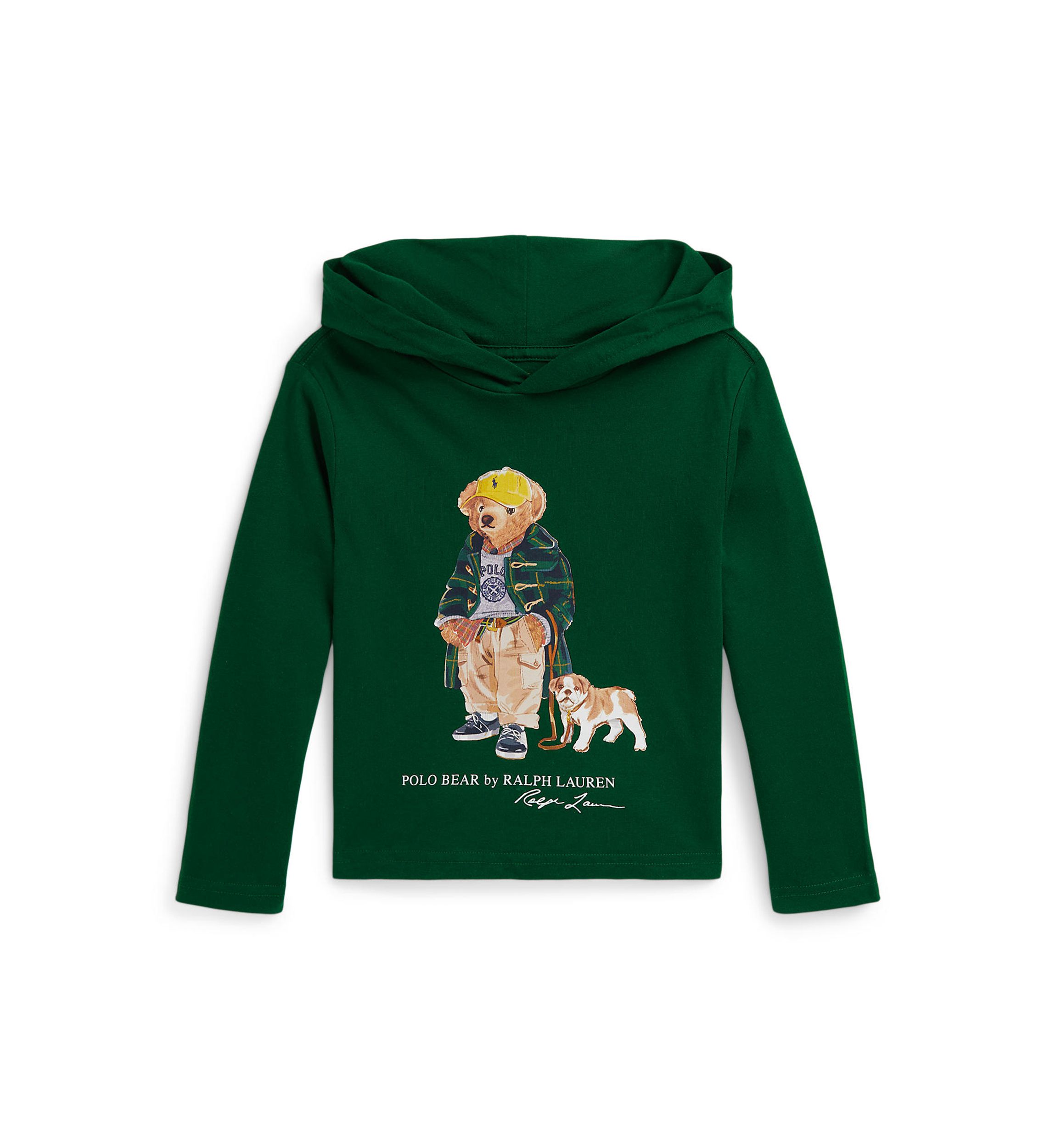 Boys 2-7 Polo Bear Cotton Hooded T-Shirt