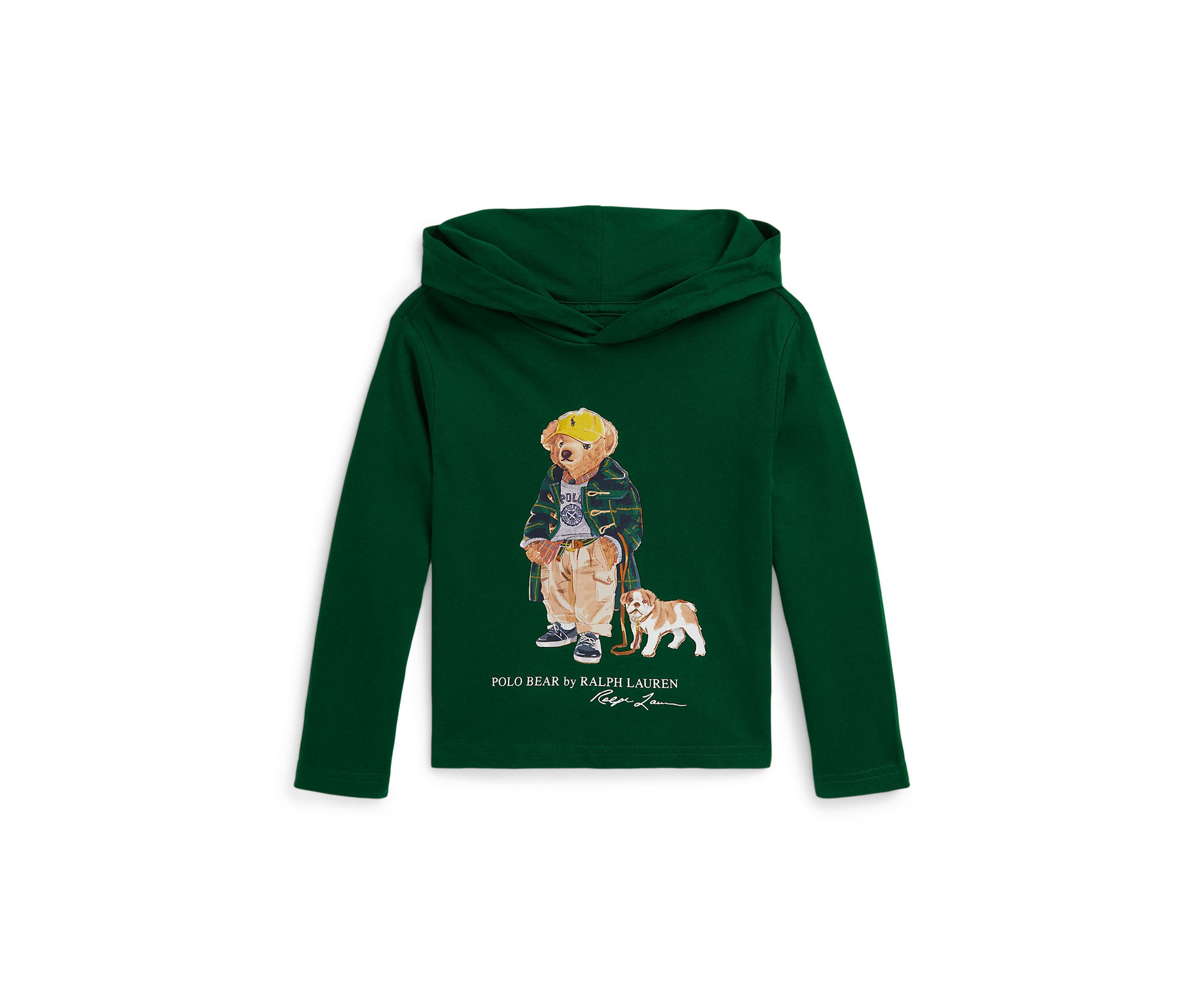 Boys 2-7 Polo Bear Cotton Hooded T-Shirt