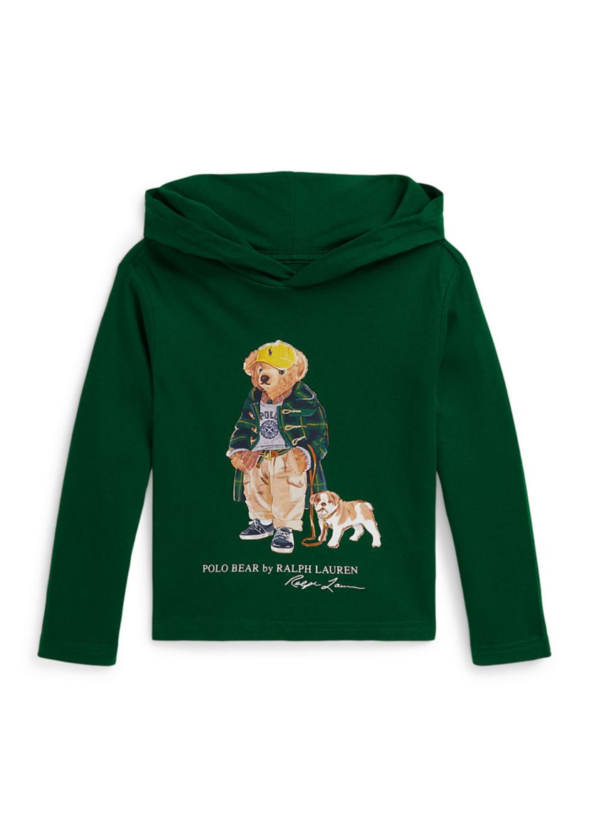 Boys 2-7 Polo Bear Cotton Hooded T-Shirt