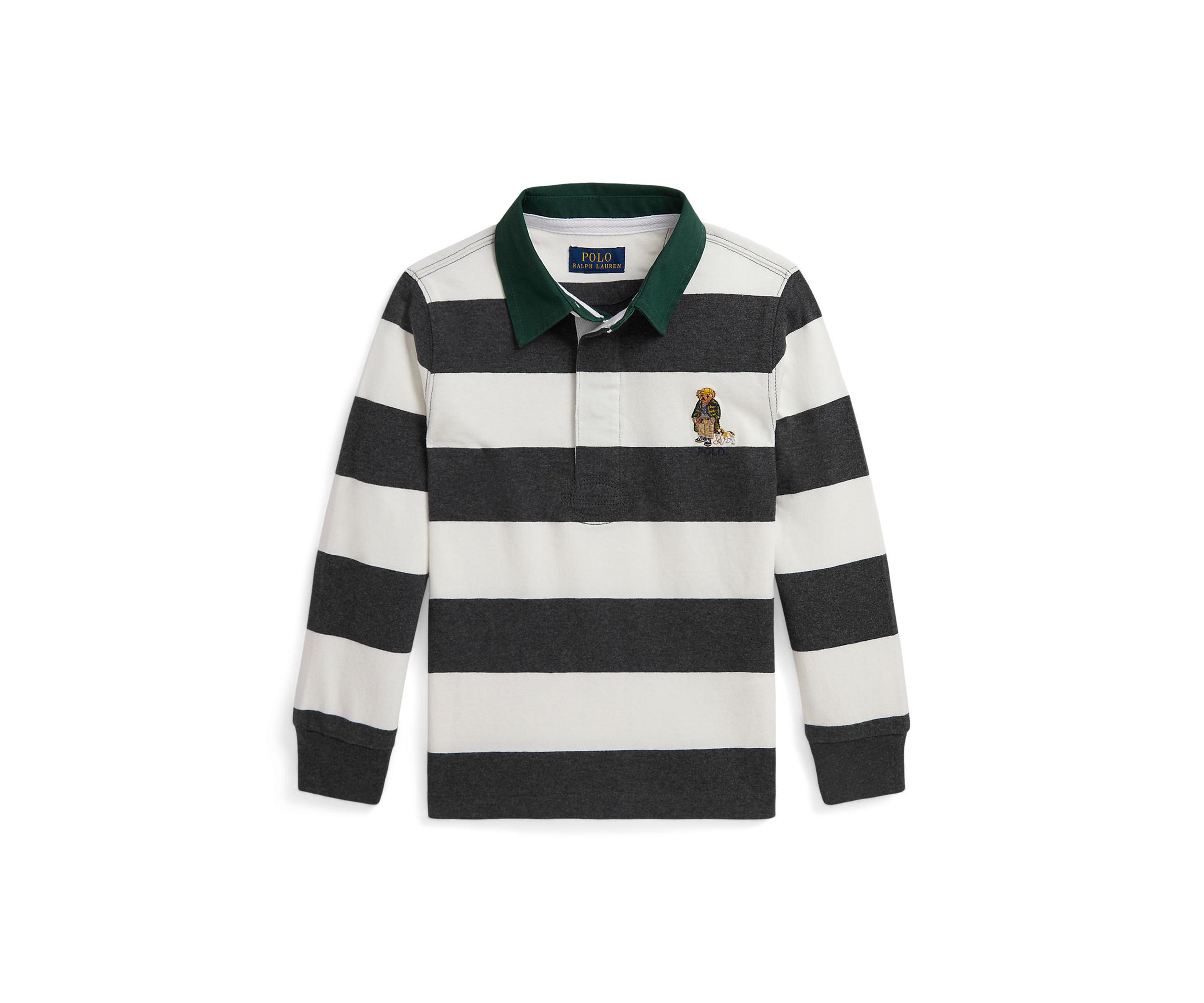 Boys 2-7 Polo Bear Cotton Rugby Shirt